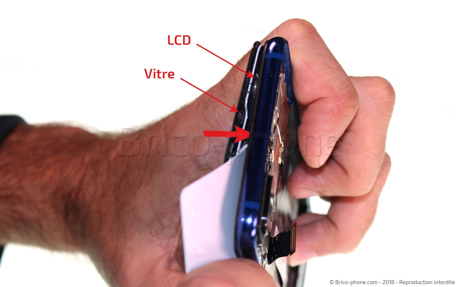 Changement d'écran (vitre+LCD) sur Mi 8 Lite photo 1