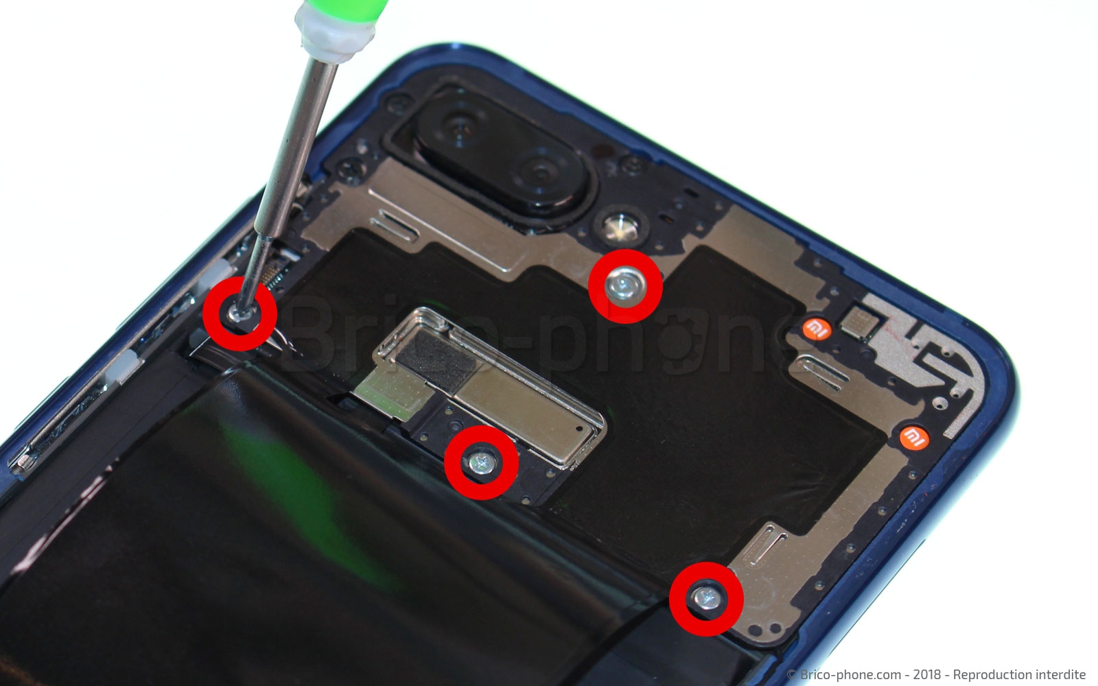 Changement de batterie sur Mi 8 Lite photo 1