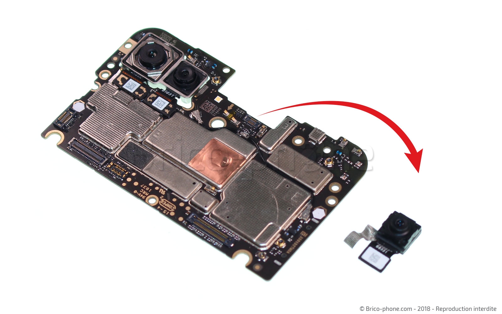 Démontage complet sur Mi 8 Lite photo 4