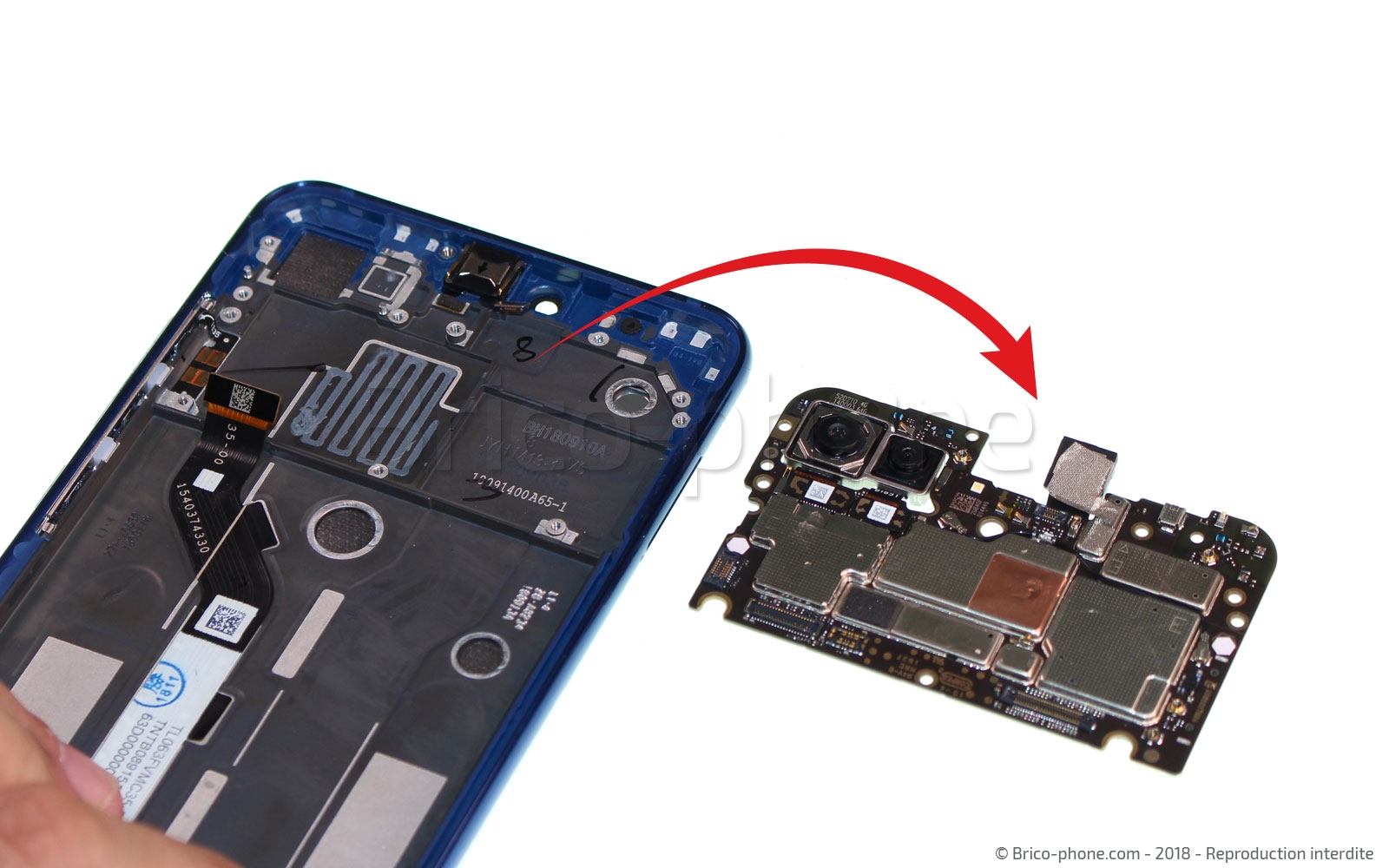 Démontage complet sur Mi 8 Lite photo 2