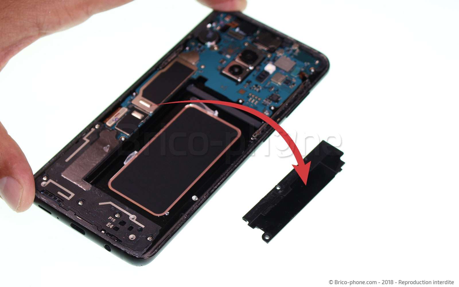 Changement d'écran (vitre+Amoled) sur Galaxy S9 Plus photo 4