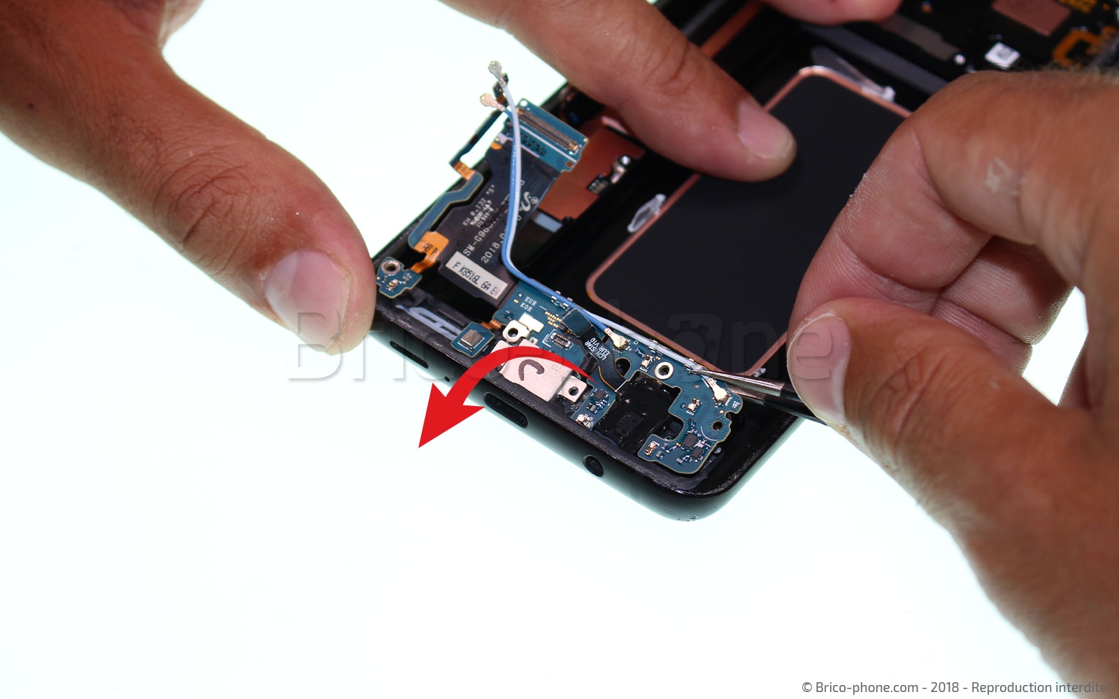 Changement d'écran (vitre+Amoled) sur Galaxy S9 Plus photo 3