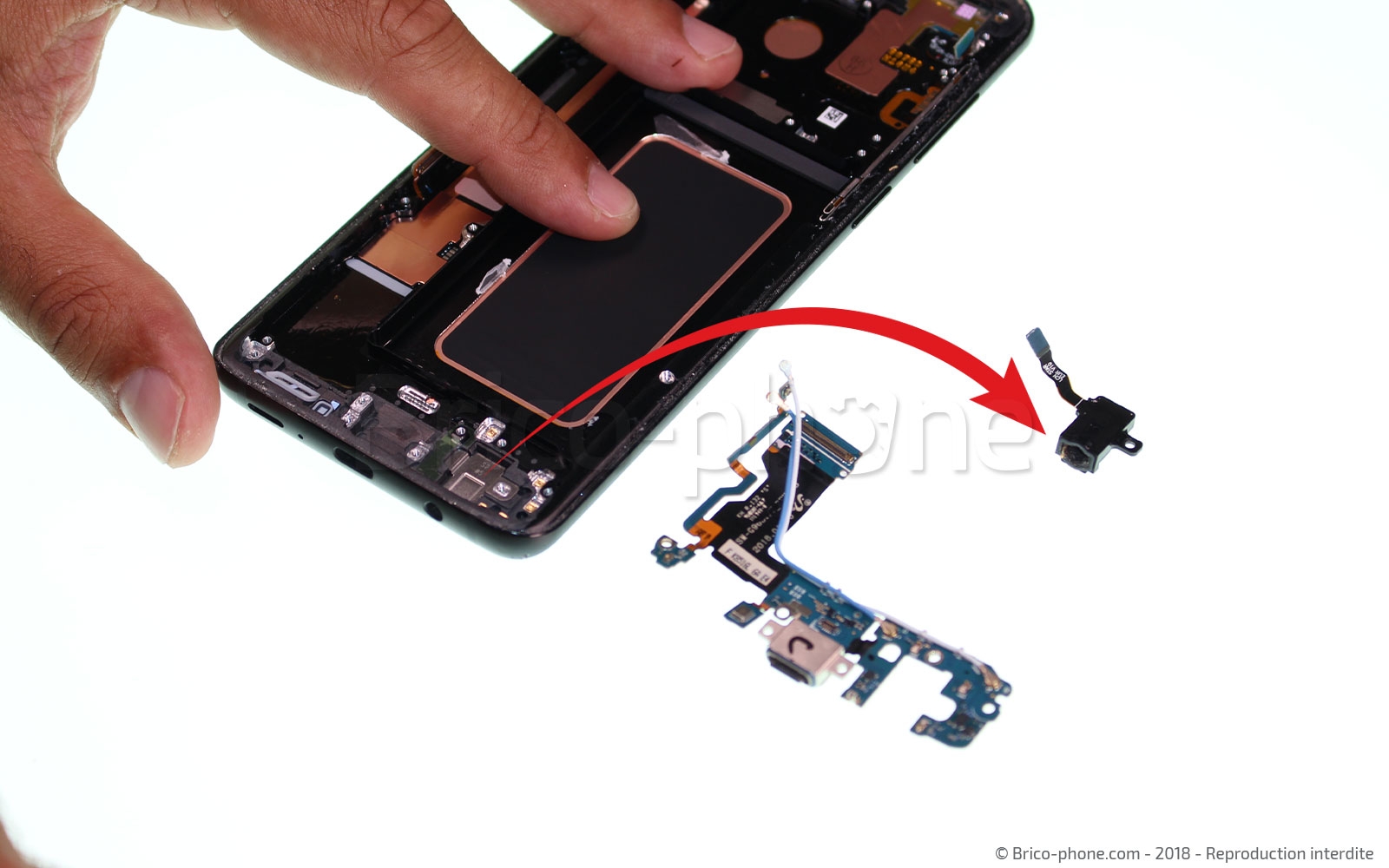 Changement d'écran (vitre+Amoled) sur Galaxy S9 Plus photo 2