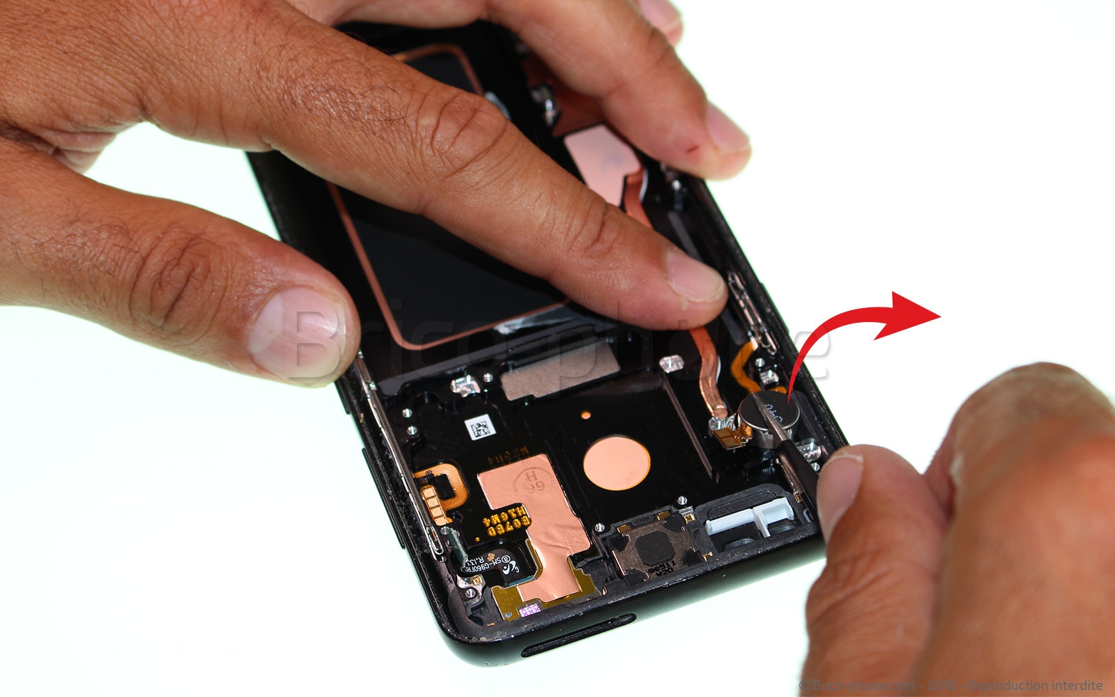 Changement d'écran (vitre+Amoled) sur Galaxy S9 Plus photo 2