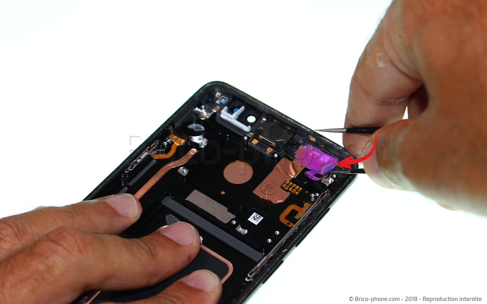 Changement d'écran (vitre+Amoled) sur Galaxy S9 Plus photo 2