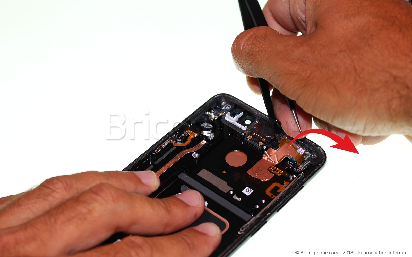 Changement d'écran (vitre+Amoled) sur Galaxy S9 Plus photo 3