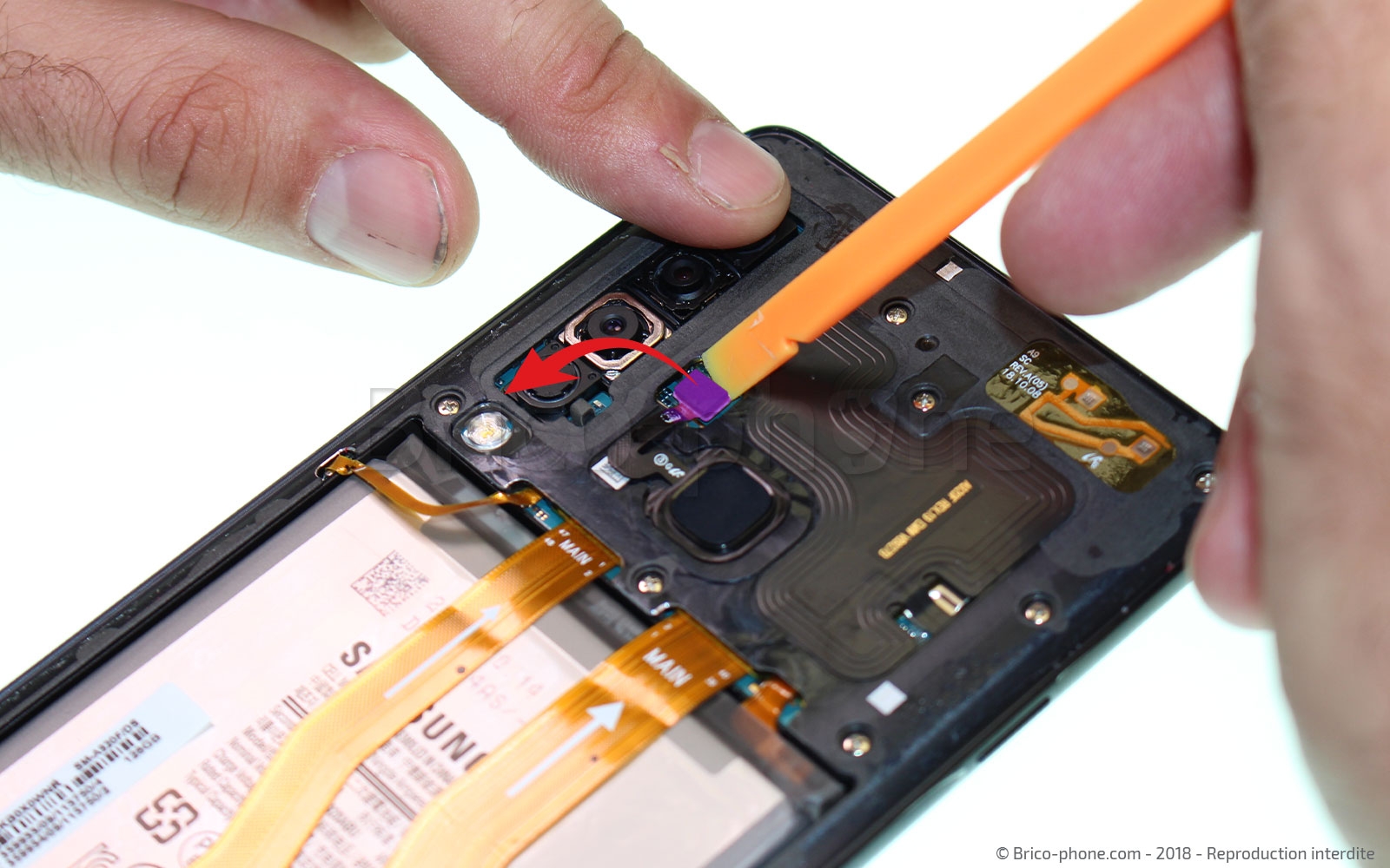 Changement de haut parleur externe sur Galaxy A9 2018 photo 1