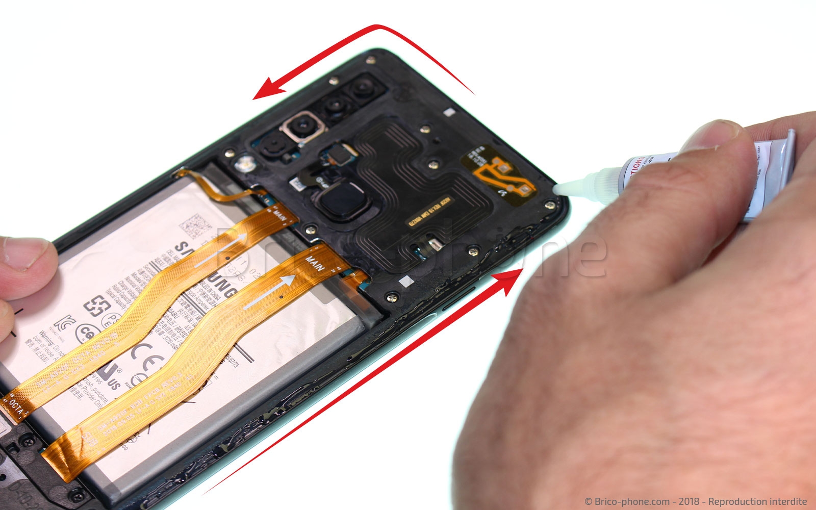 Changement de haut parleur externe sur Galaxy A9 2018 photo 2