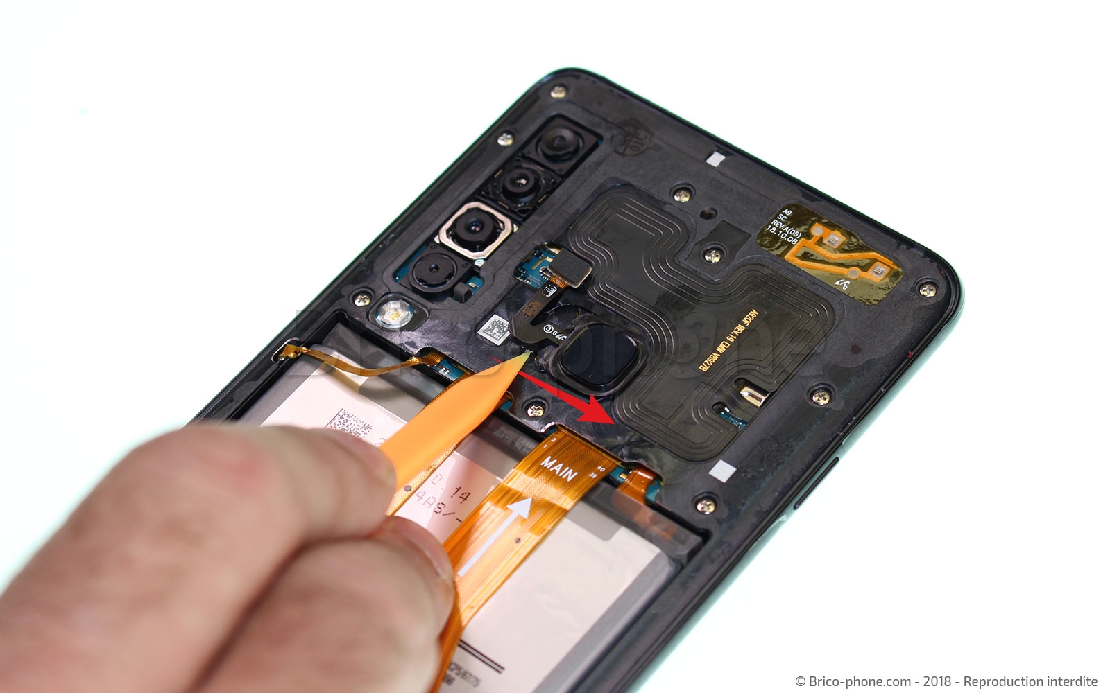 Changement de caméra avant sur Galaxy A9 2018 photo 2