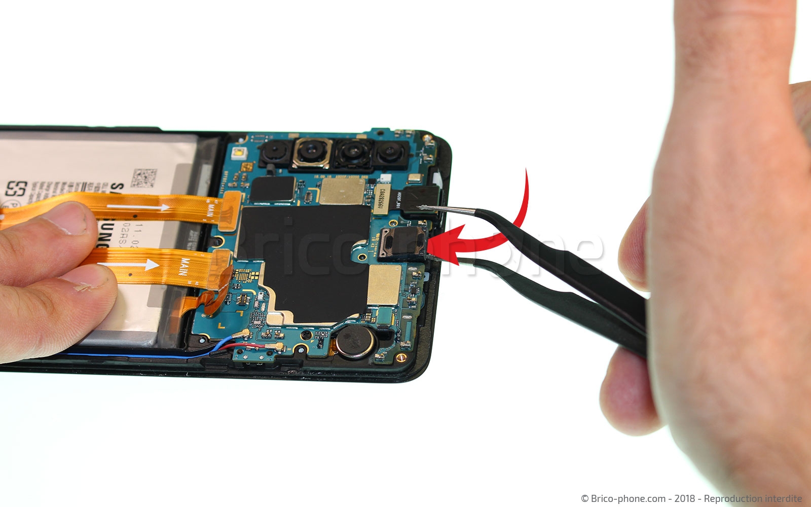 Changement de haut parleur interne sur Galaxy A9 2018 photo 1