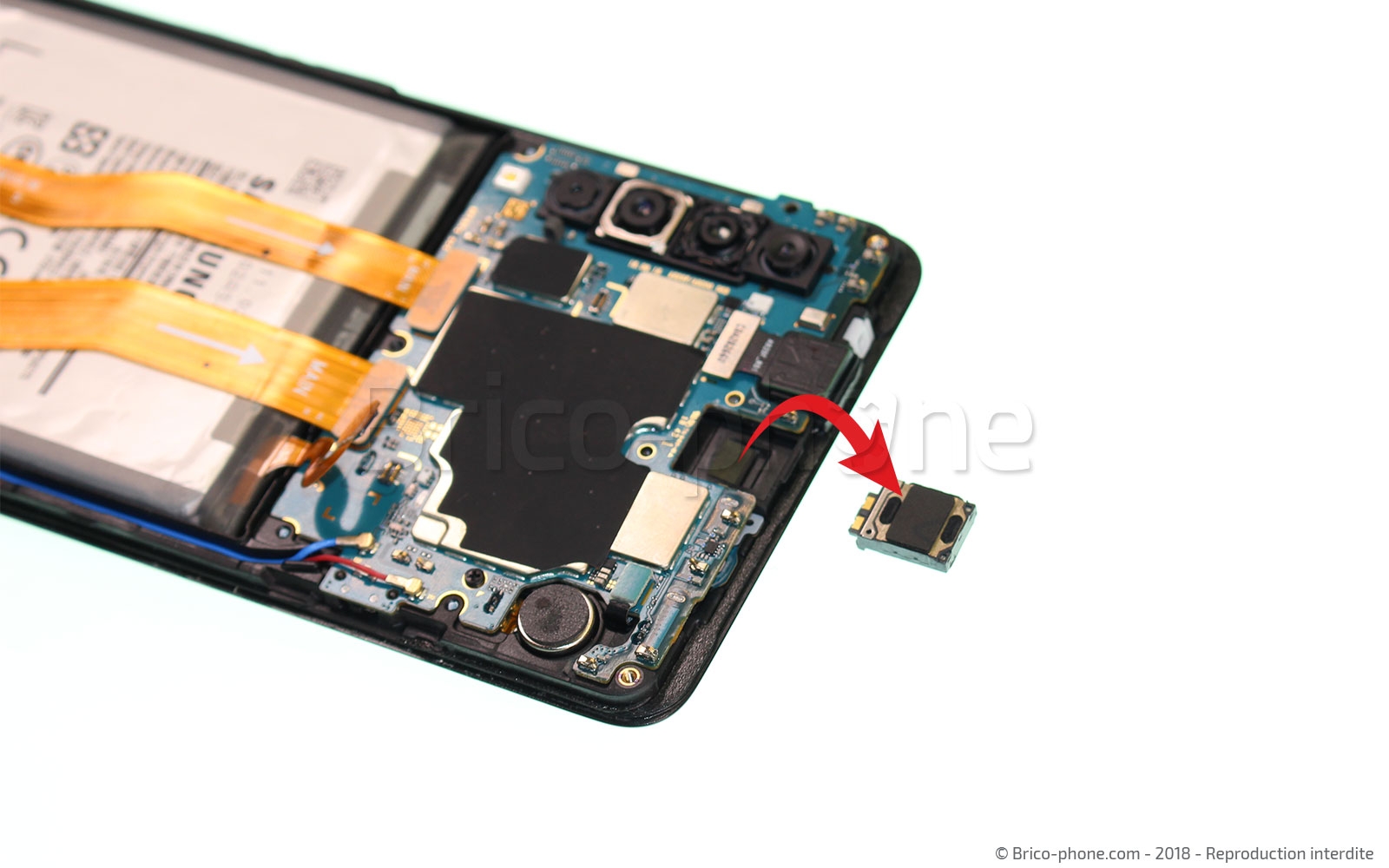 Changement de haut parleur interne sur Galaxy A9 2018 photo 3