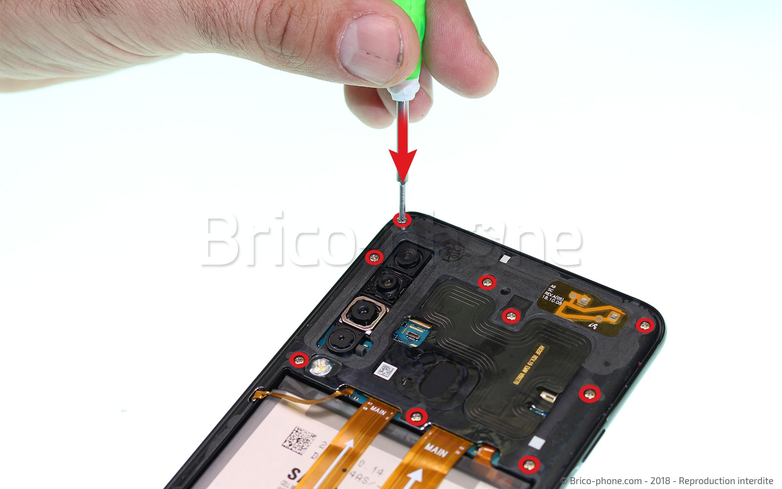 Changement de bloc écran sur Galaxy A9 2018 photo 2