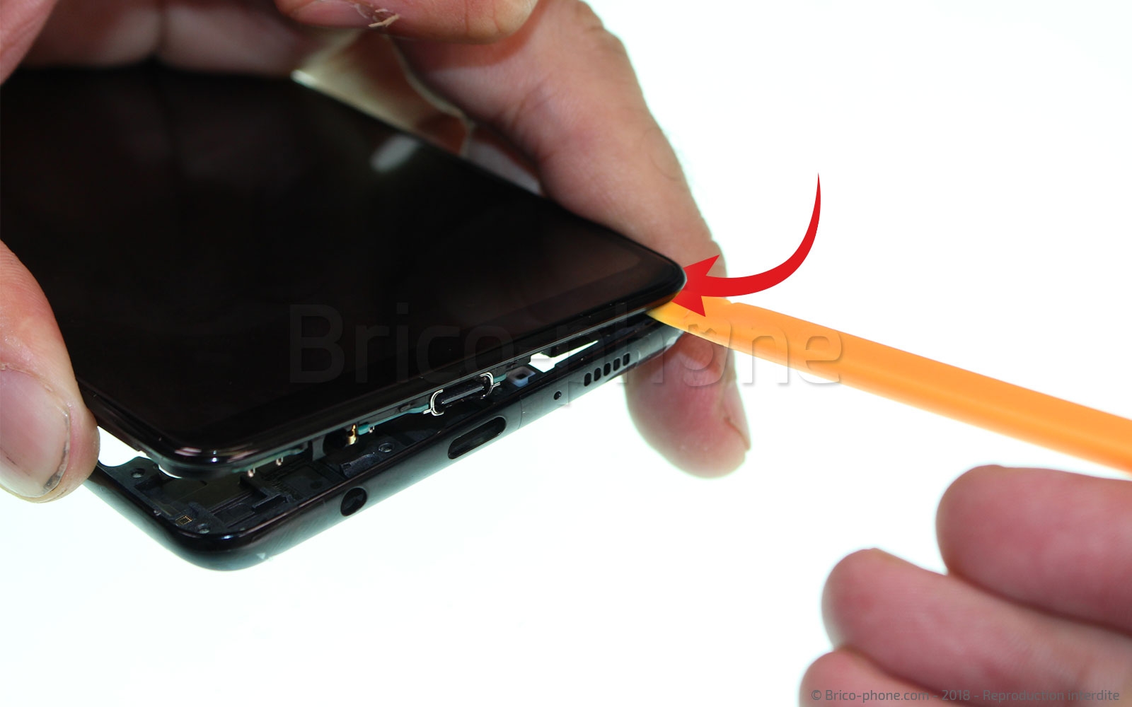 Changement de bloc écran sur Galaxy A9 2018 photo 2