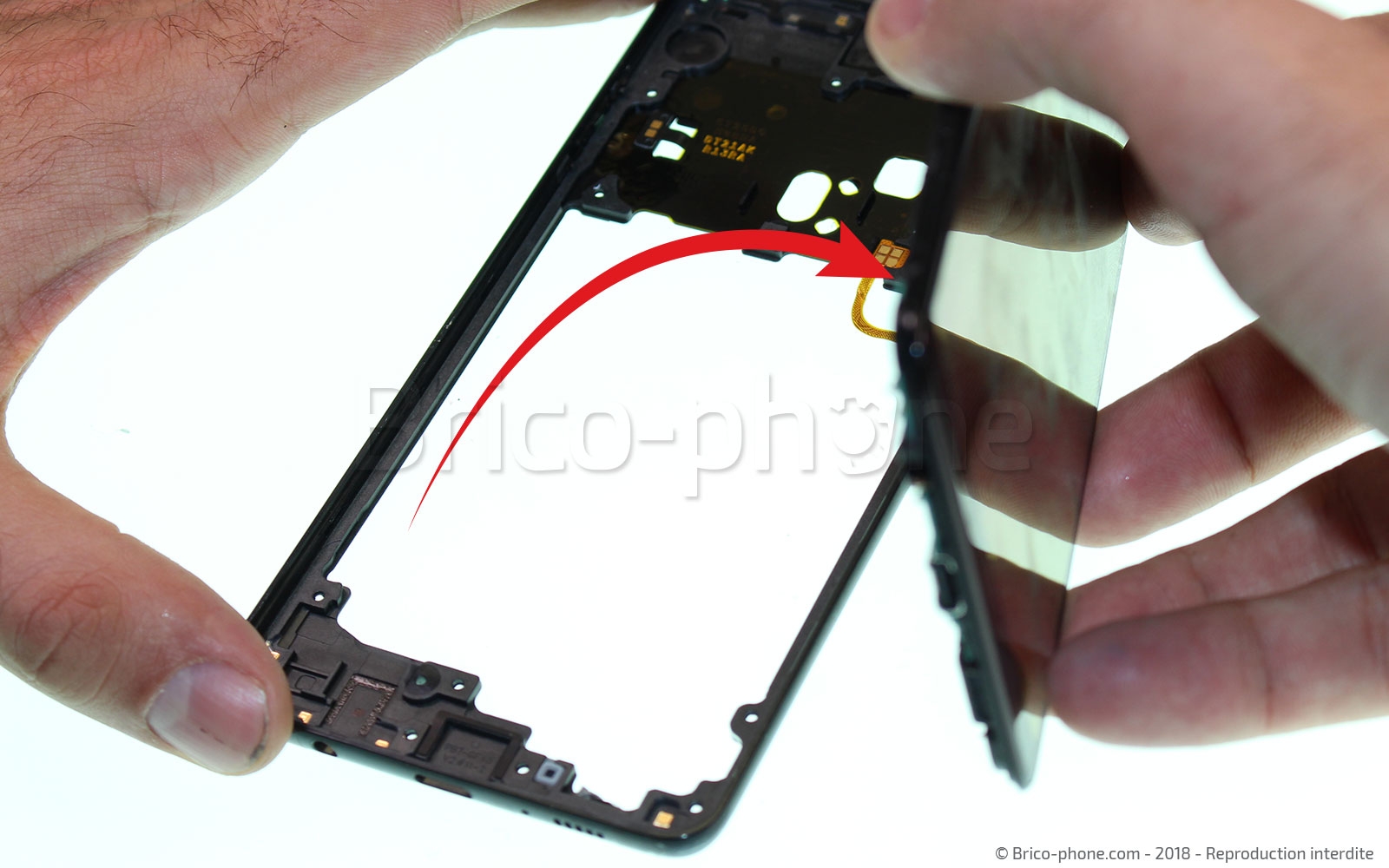 Changement de bloc écran sur Galaxy A9 2018 photo 3