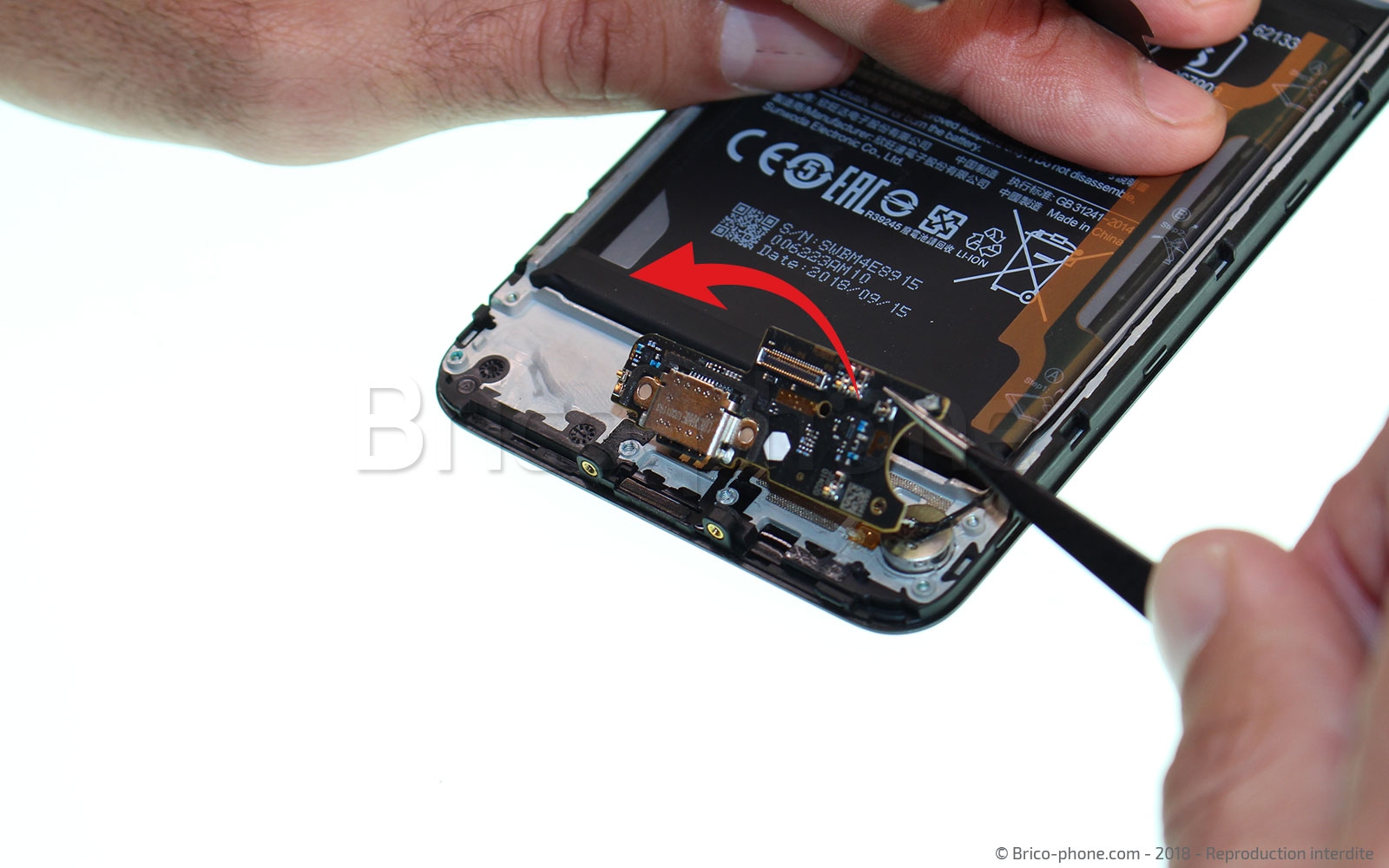 Changement du connecteur de charge sur Pocophone F1 photo 2