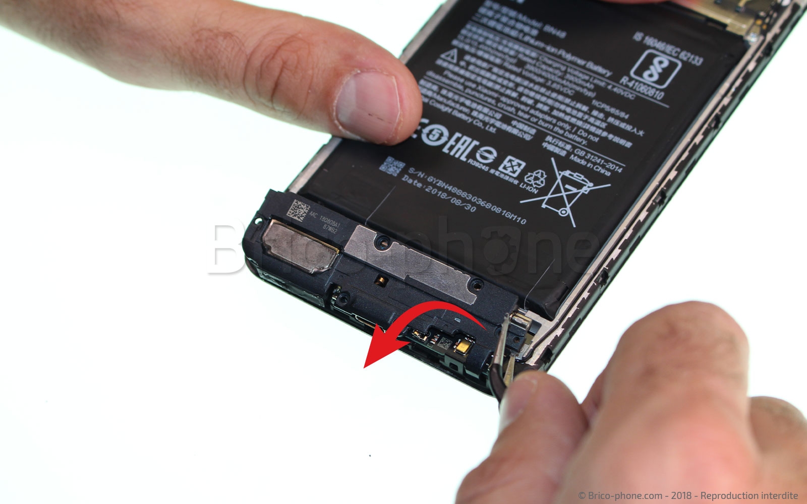 Changement de bloc haut-parleur externe sur Redmi Note 6 Pro photo 2