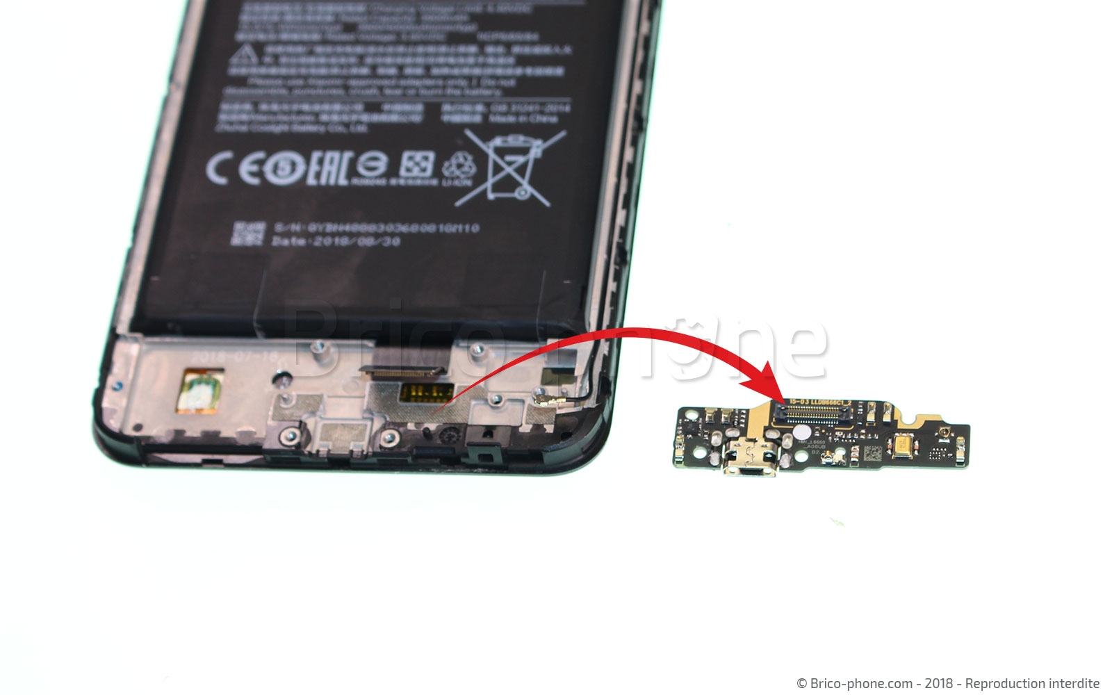 Changement de connecteur de charge sur Redmi Note 6 Pro photo 2