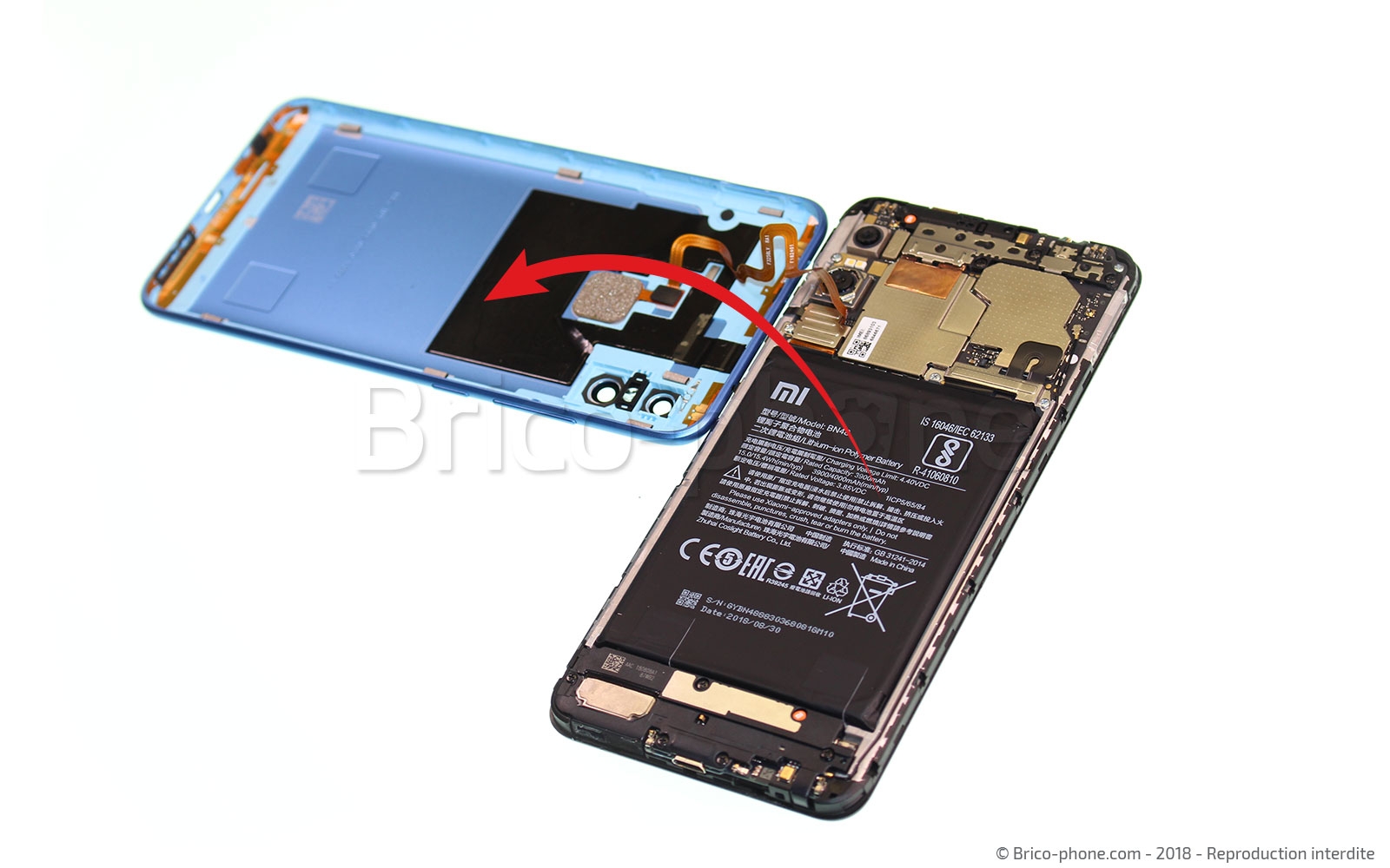 Changement de batterie sur Redmi Note 6 Pro photo 3