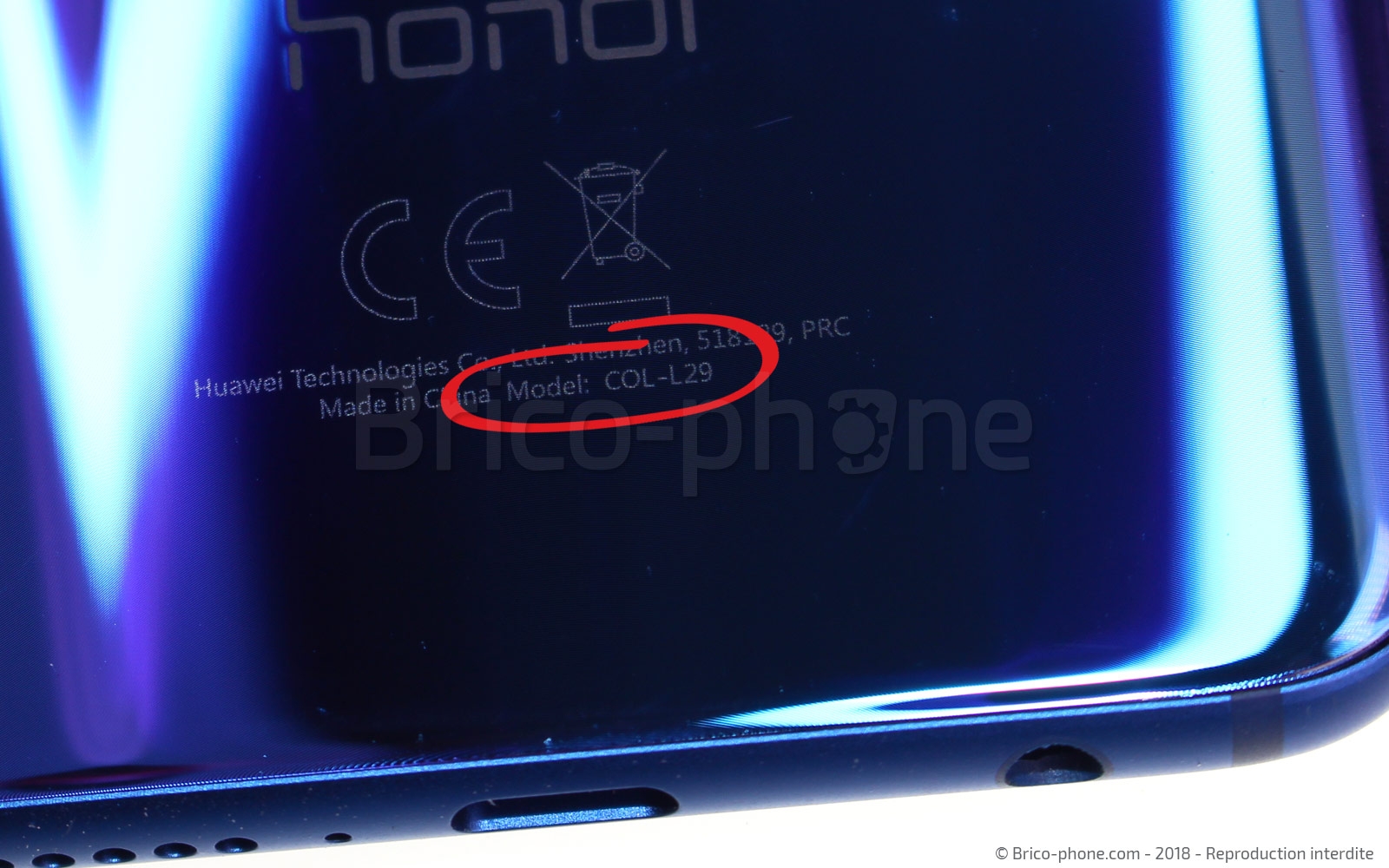 Changement de vitre arrière sur Honor 10 photo 1