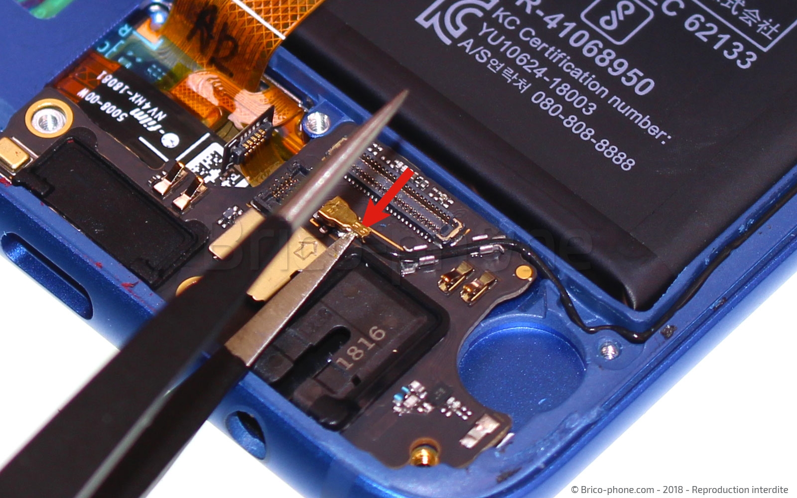 Changement du connecteur de charge sur Honor 10 photo 3