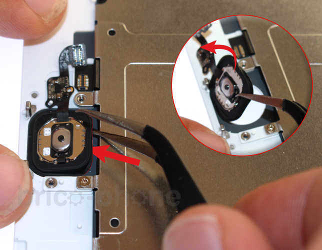 Changement d'écran complet pré-monté (châssis+vitre+LCD) sur iPhone 6 Plus photo 1