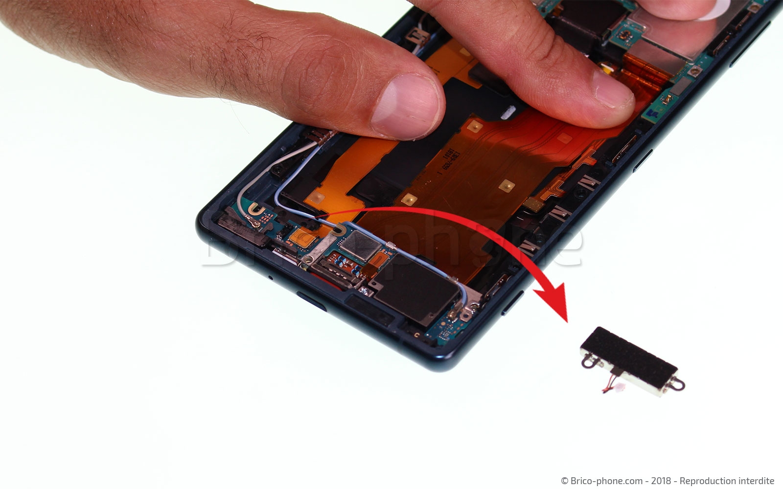 Changement de nappe power / volume sur Xperia XZ2 photo 4