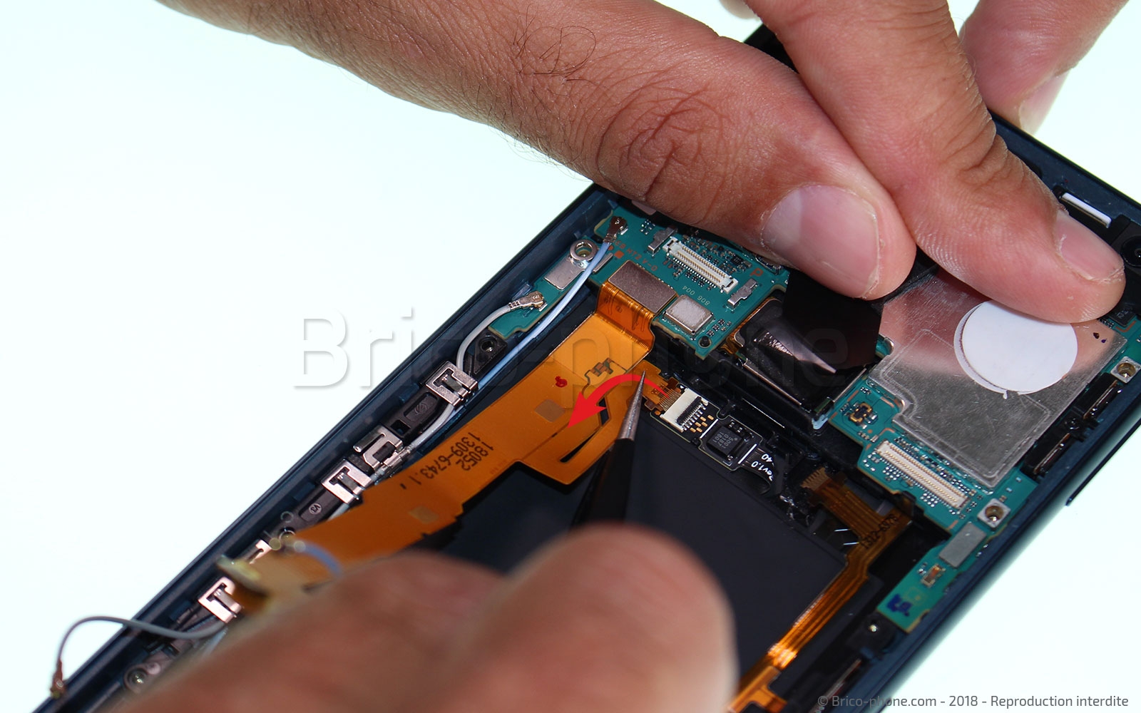 Changement de nappe power / volume sur Xperia XZ2 photo 2