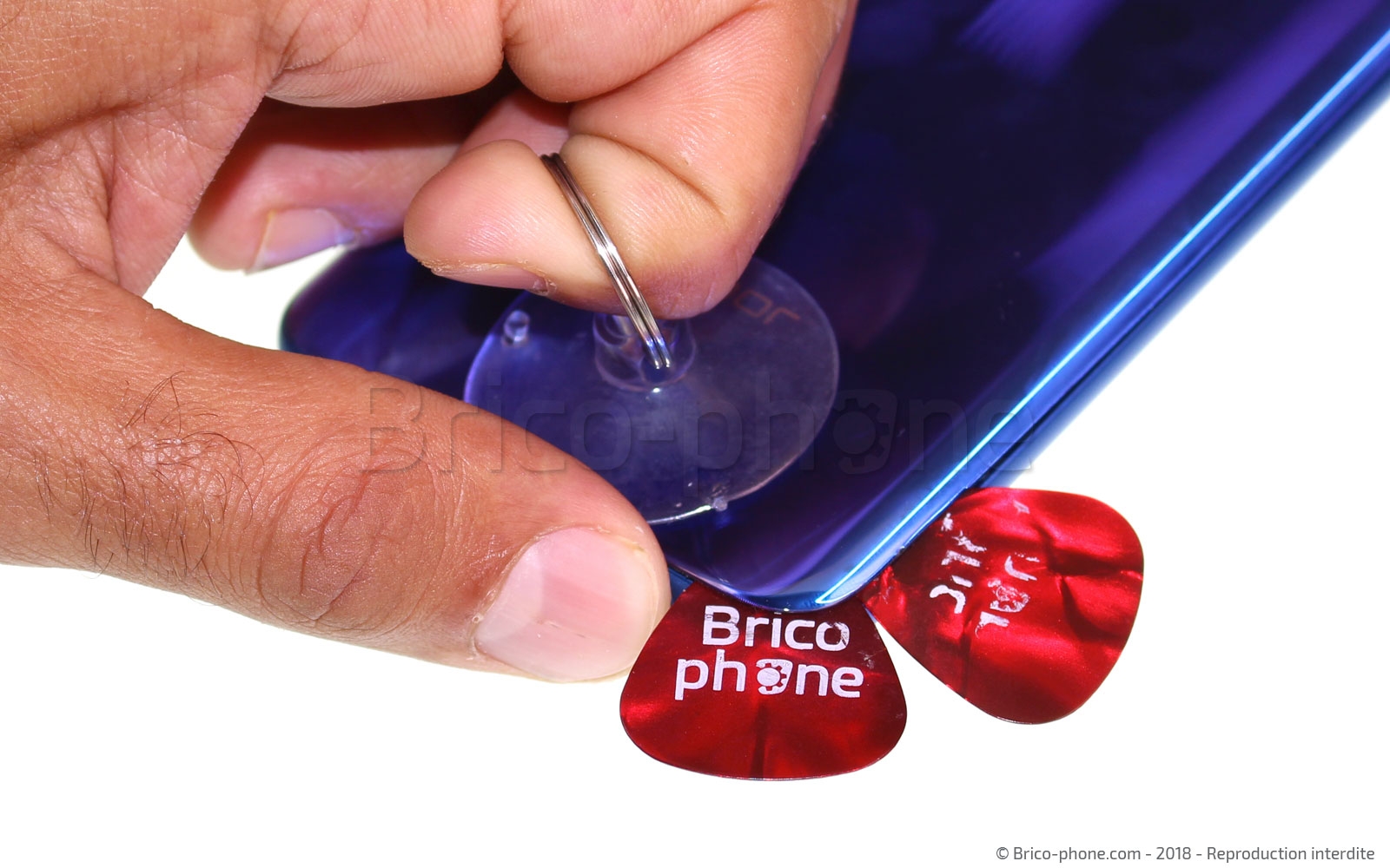 Changement de bloc écran avec batterie sur Honor 10 photo 4