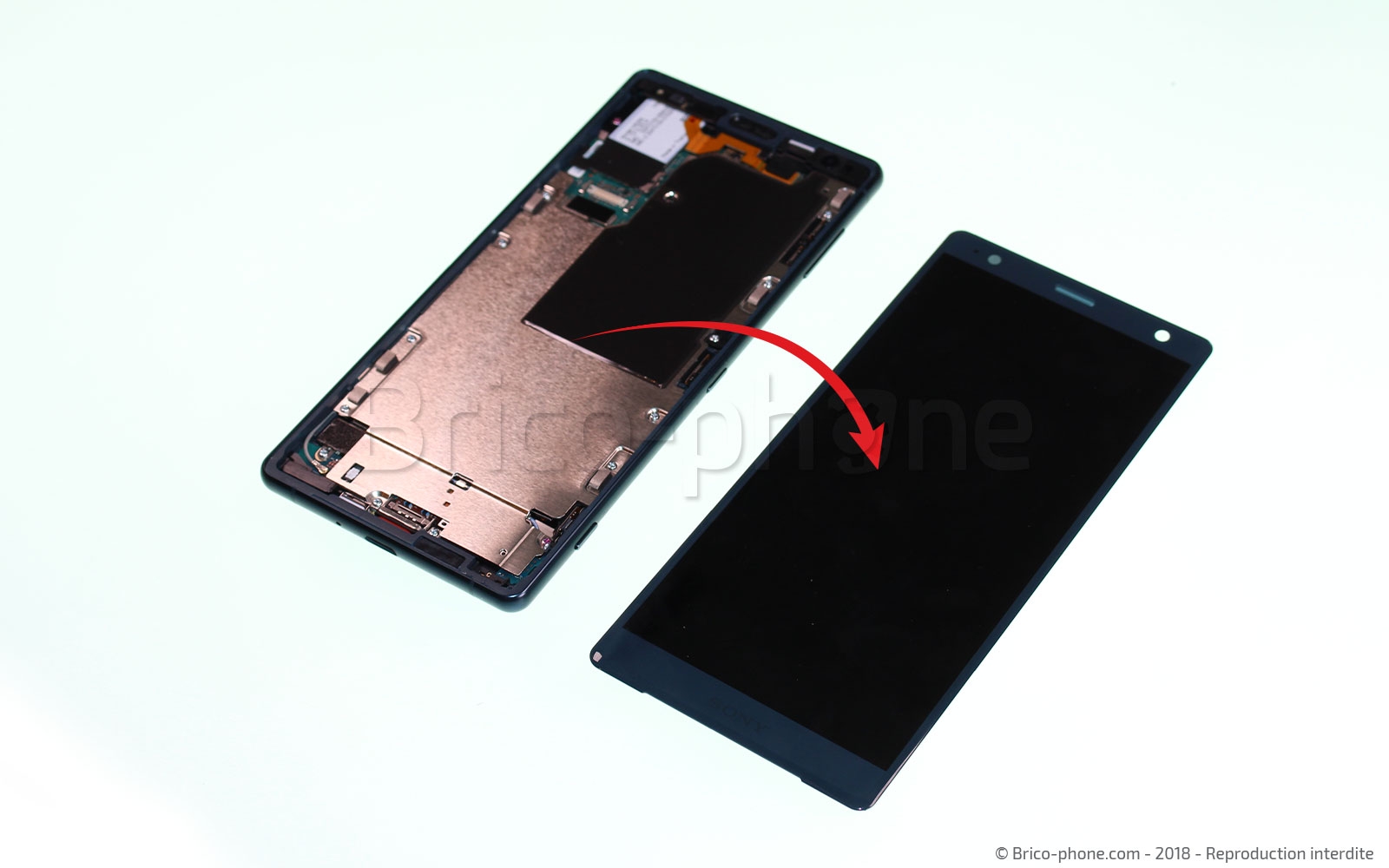 Changement de connecteur de charge sur Xperia XZ2 photo 4