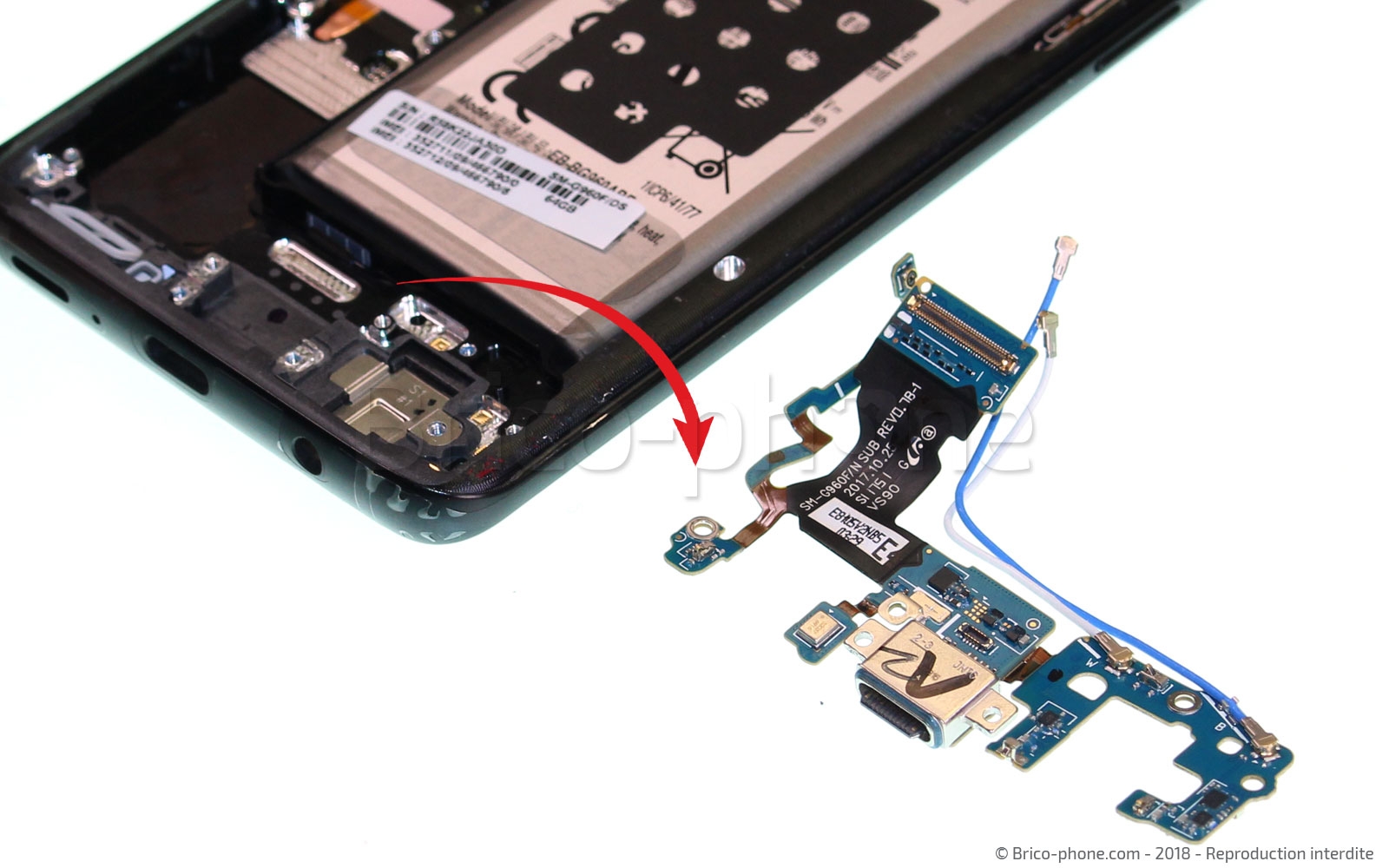 Démontage complet sur Galaxy S9 photo 4