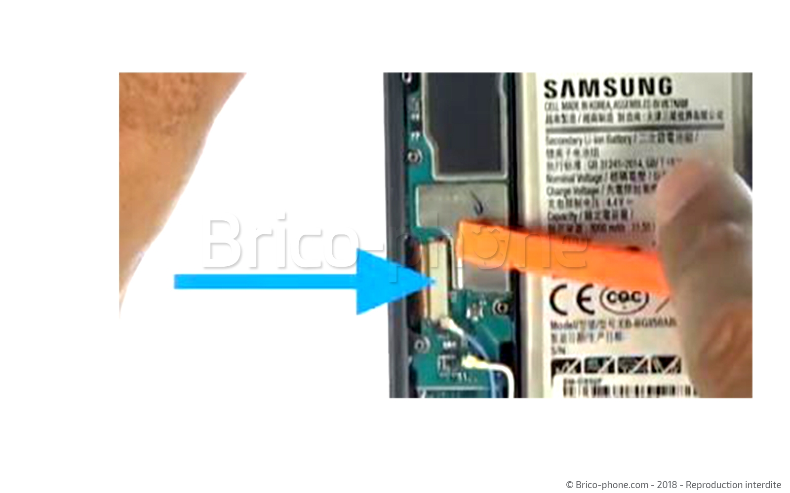 Changement du connecteur de charge sur Galaxy S8 photo 2