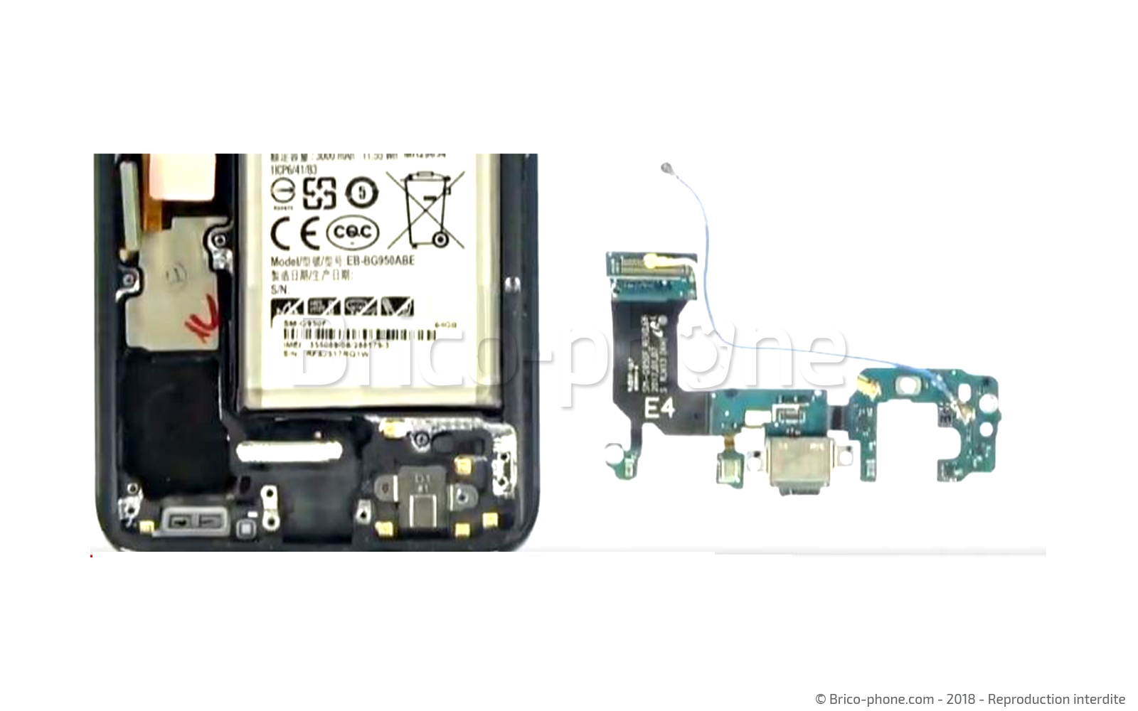 Changement du connecteur de charge sur Galaxy S8 photo 4