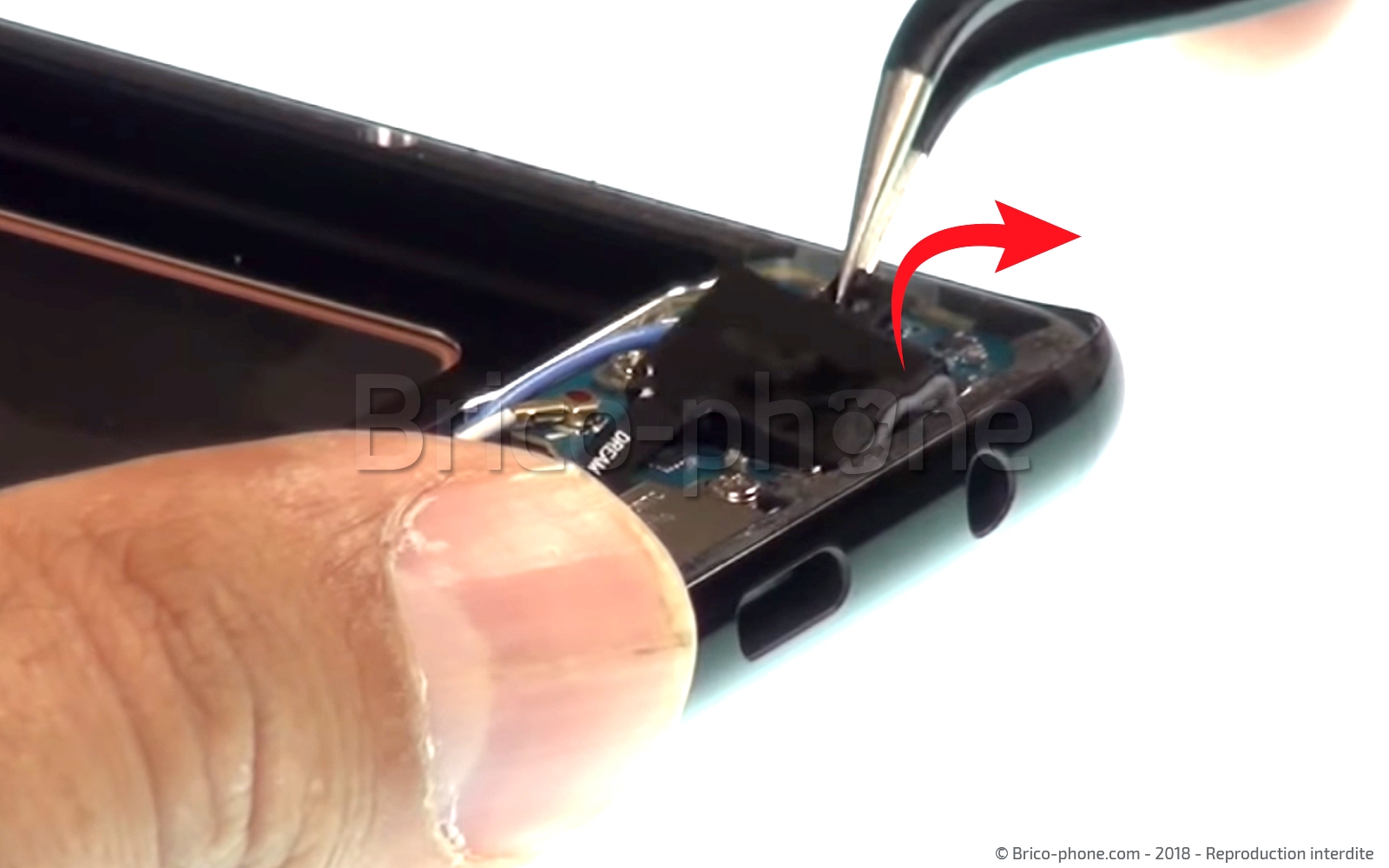 Changement du connecteur de charge sur Galaxy S8 photo 3