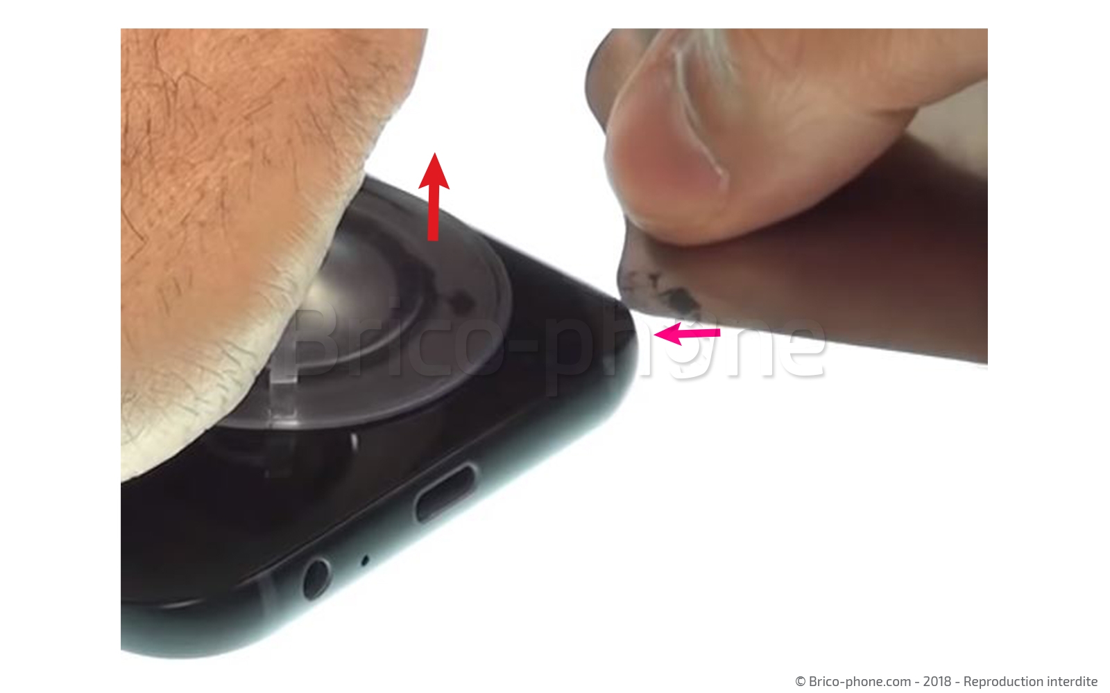 Changement de vitre arrière sur Galaxy A5 2017 photo 1