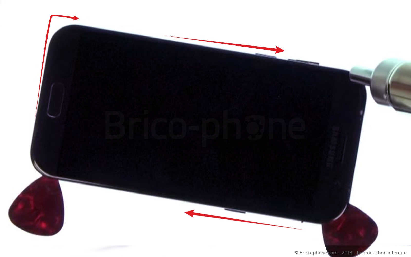 Changement d'écran (vitre+AMOLED) sur Galaxy A5 2017 photo 1