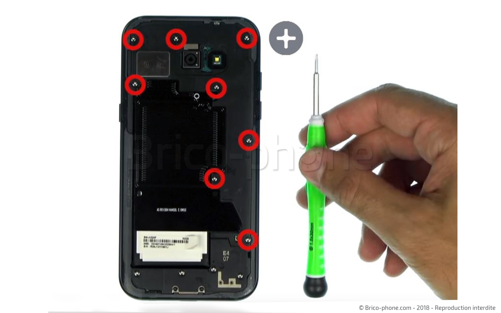 Changement du haut-parleur externe sur Galaxy A5 2017 photo 1