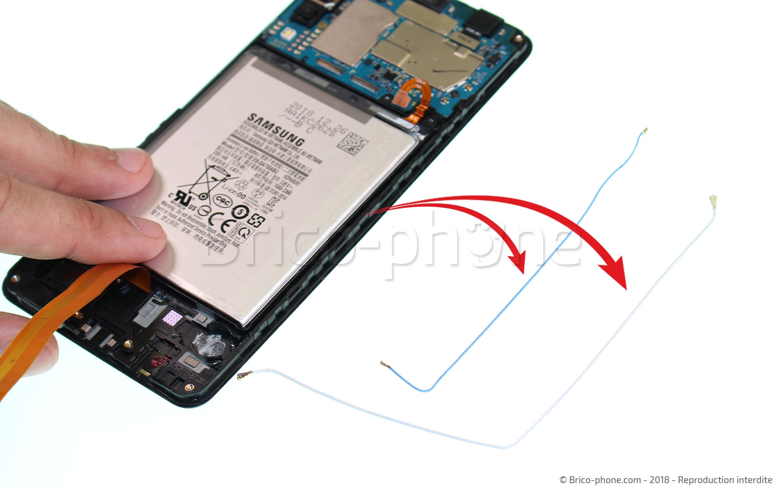 Démontage complet sur Galaxy A7 2018 photo 4