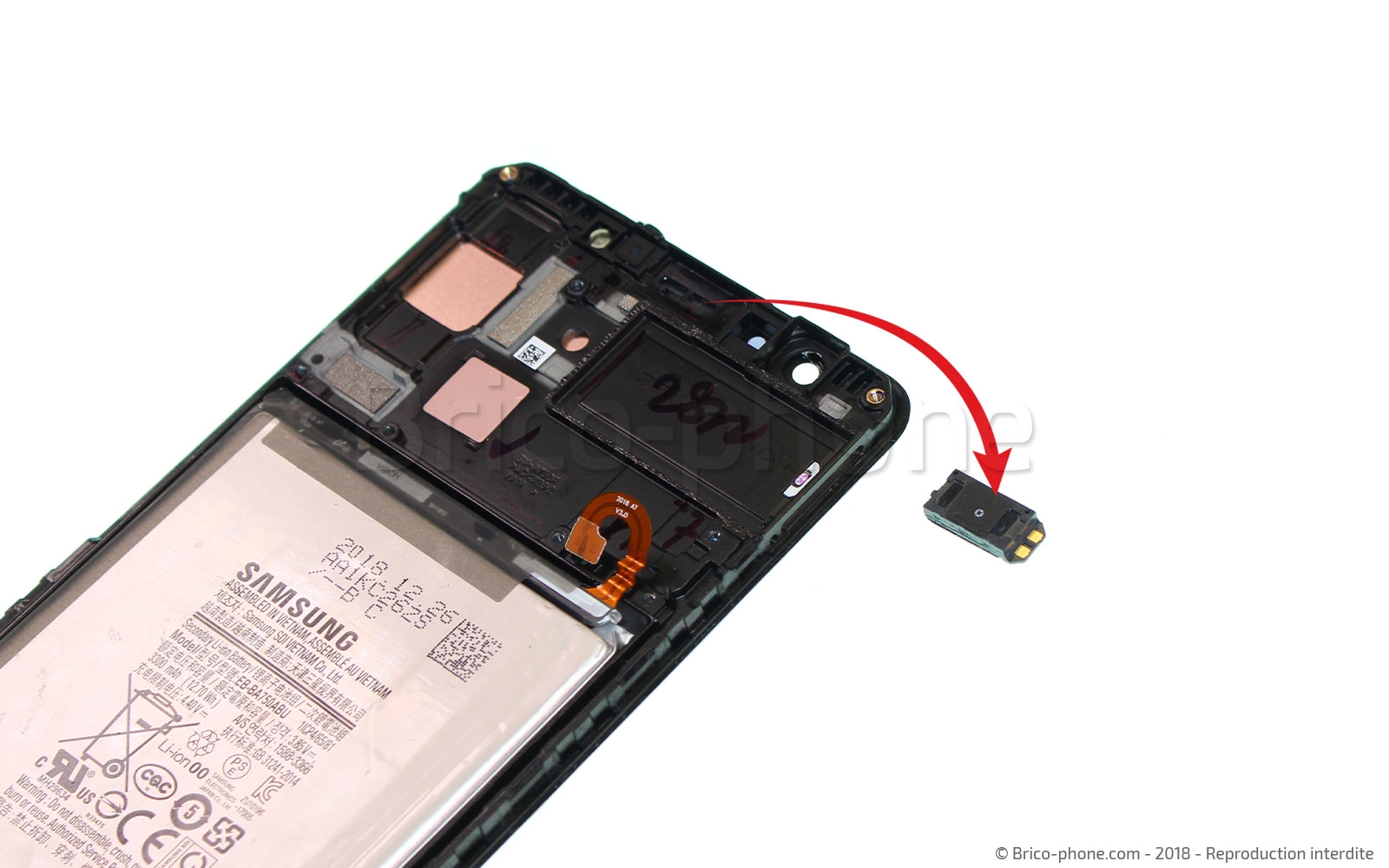 Démontage complet sur Galaxy A7 2018 photo 2