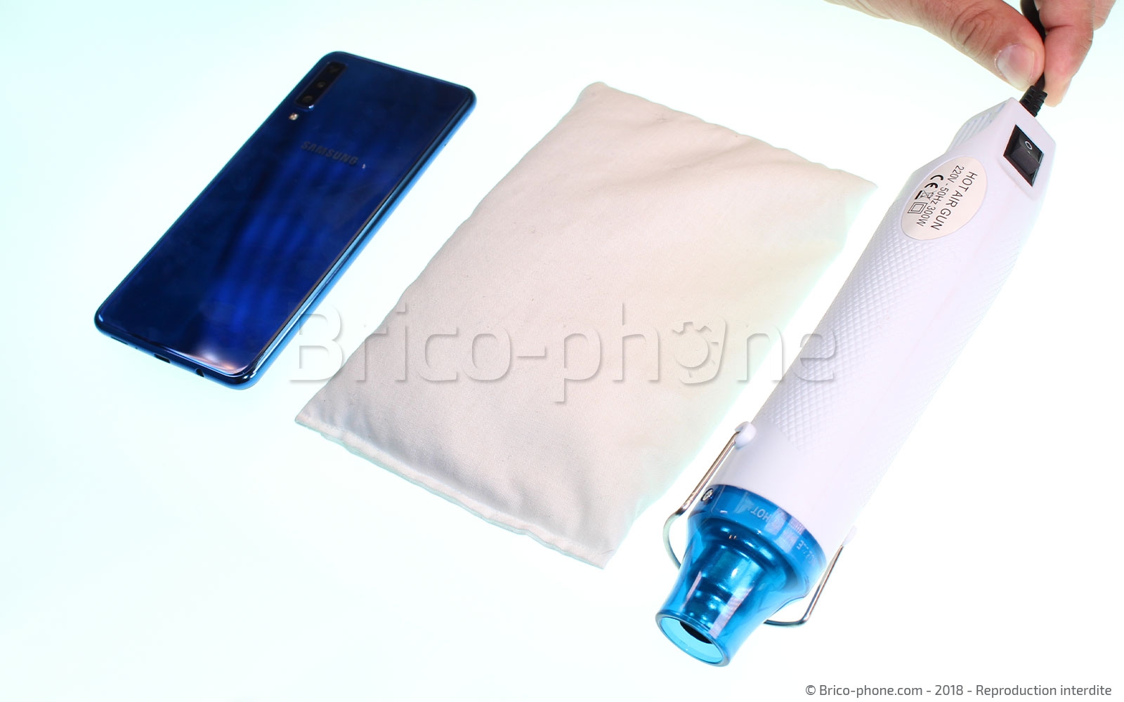 Changement d'écran (vitre + AMOLED)  sur Galaxy A7 2018 photo 1