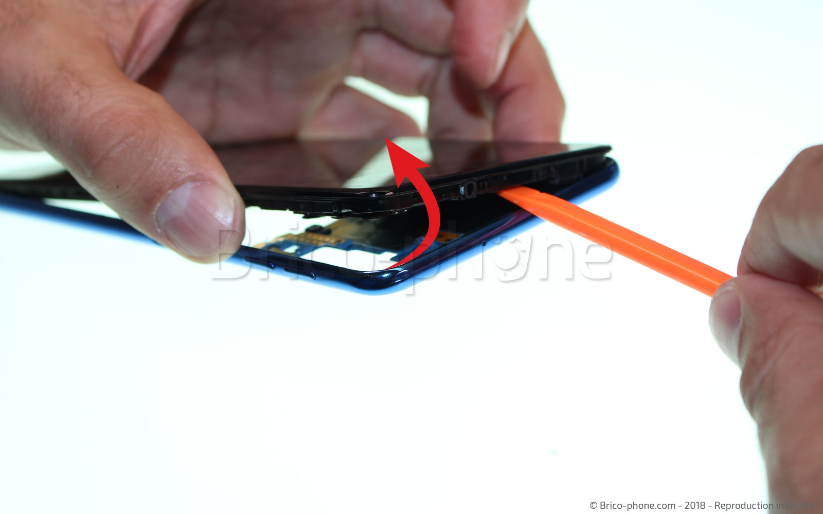 Changement d'écran (vitre + AMOLED)  sur Galaxy A7 2018 photo 3