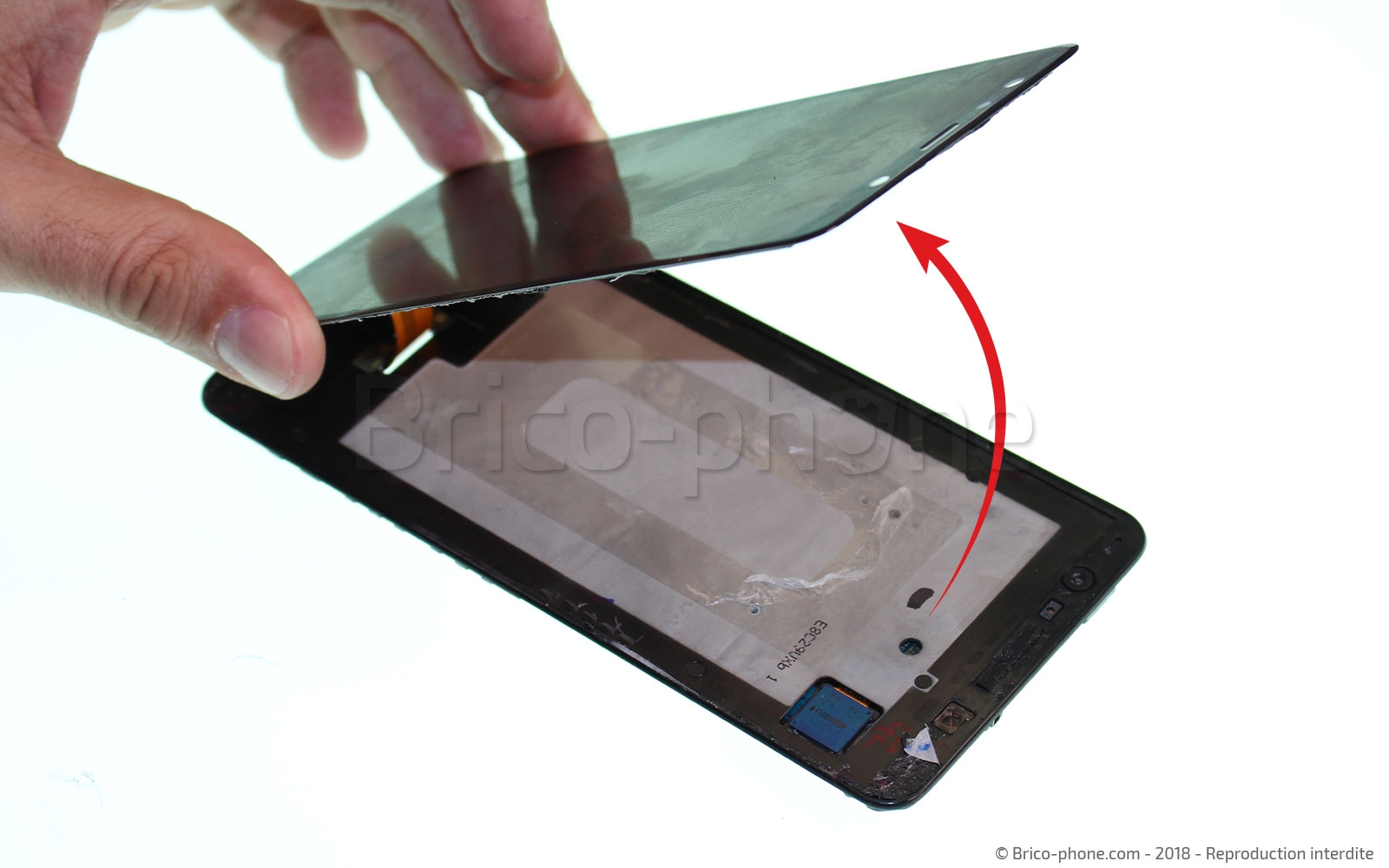 Changement d'écran (vitre + AMOLED)  sur Galaxy A7 2018 photo 1