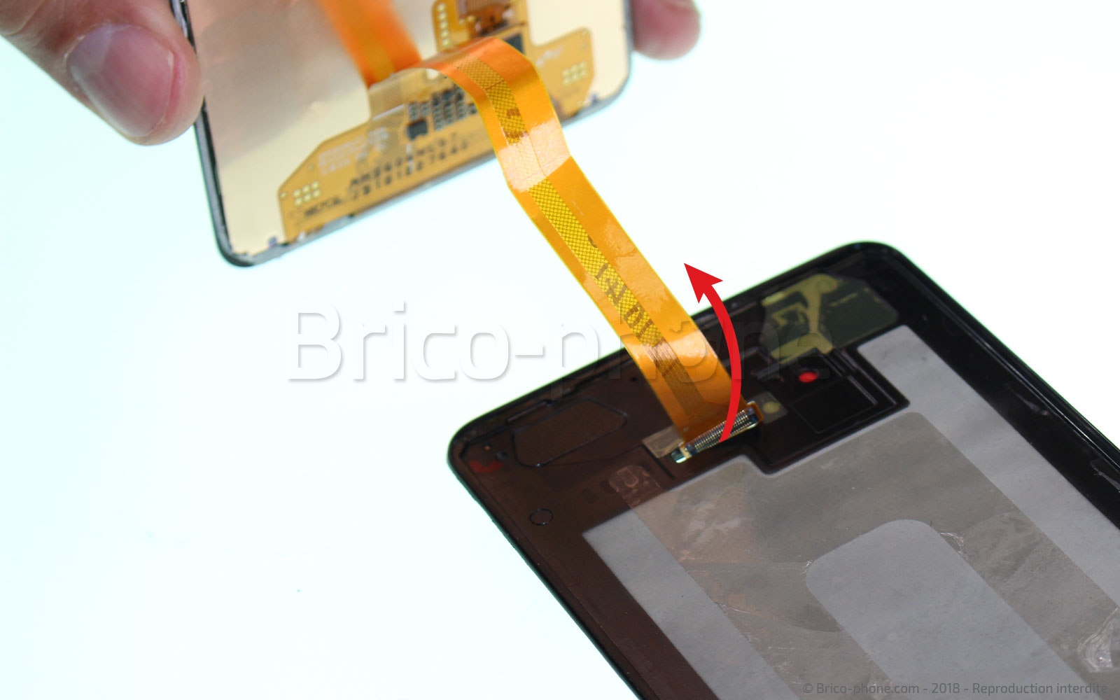 Changement d'écran (vitre + AMOLED)  sur Galaxy A7 2018 photo 2