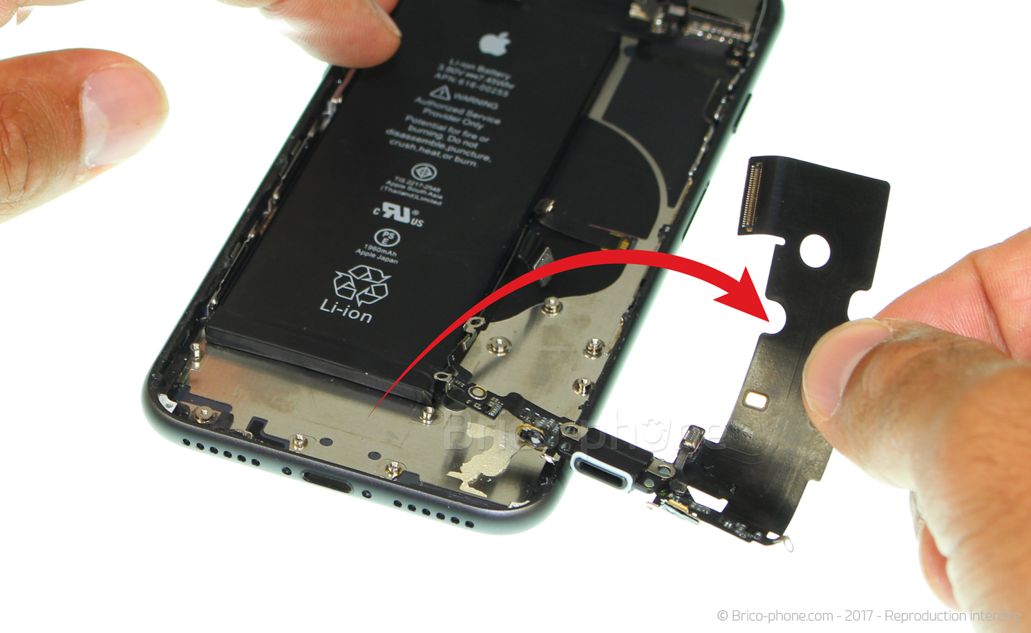 Changement du connecteur de charge sur iPhone 8 photo 4