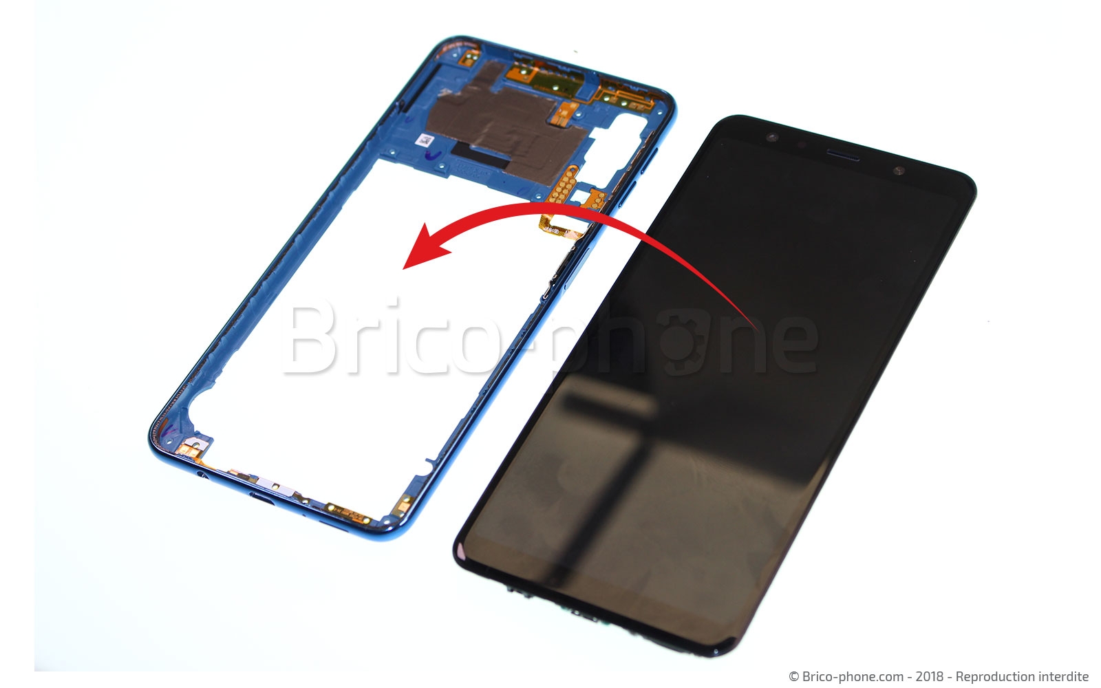 Changement de batterie sur Galaxy A7 2018 photo 4