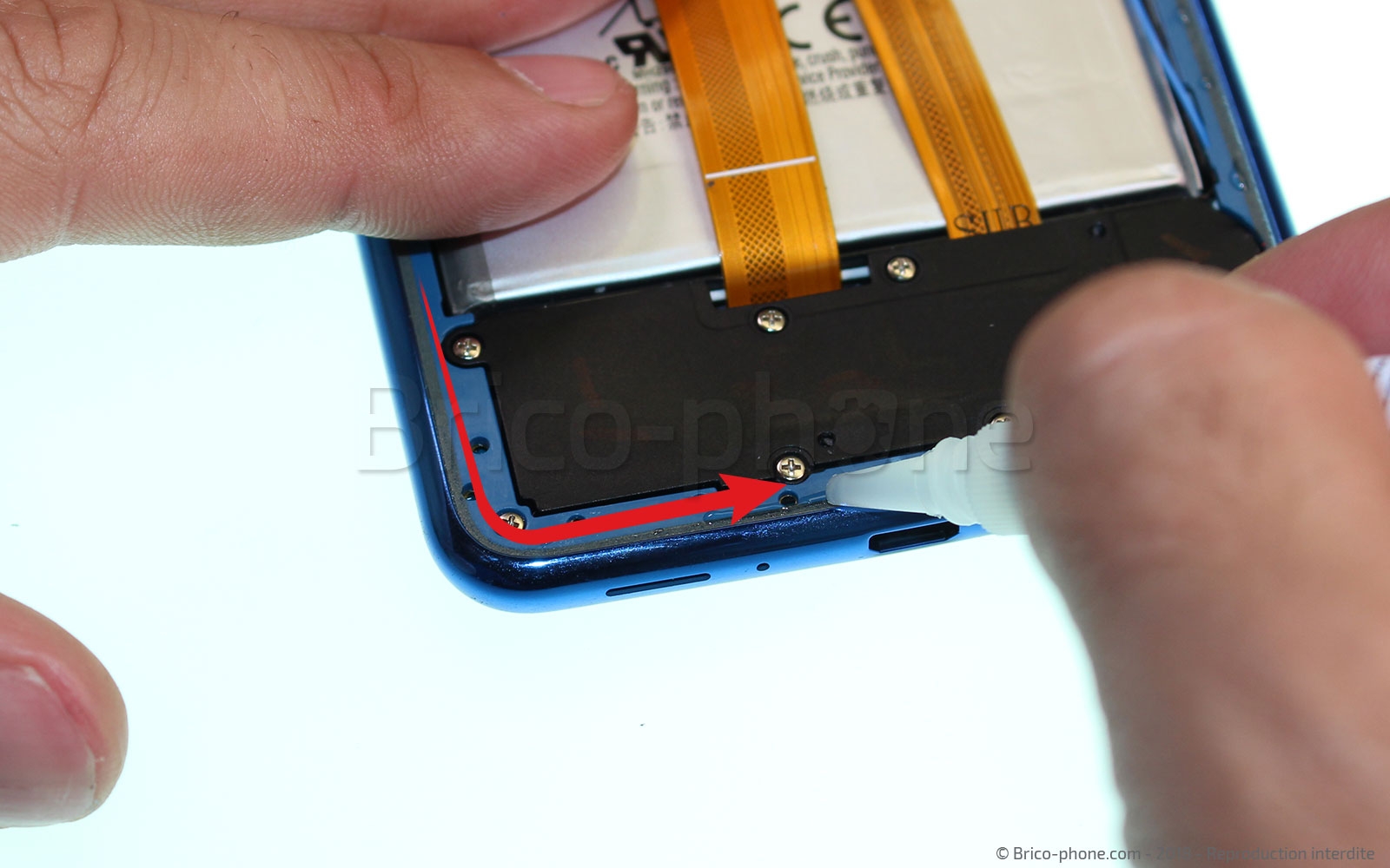 Changement de vitre arrière sur Galaxy A7 2018 photo 1