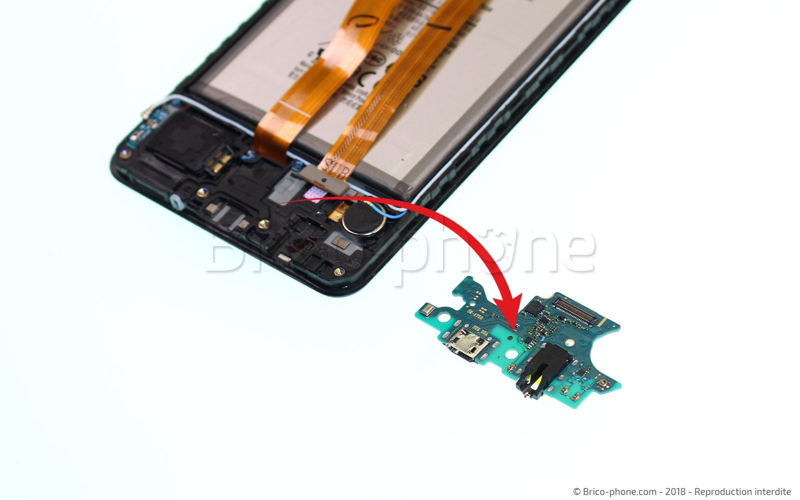 Changement de connecteur de charge sur Galaxy A7 2018 photo 3