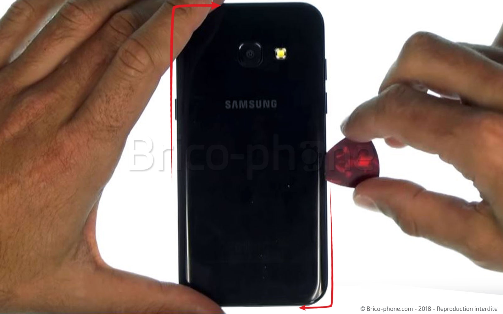 Changement d'écran (vitre+AMOLED) sur Galaxy A3 2017 photo 3