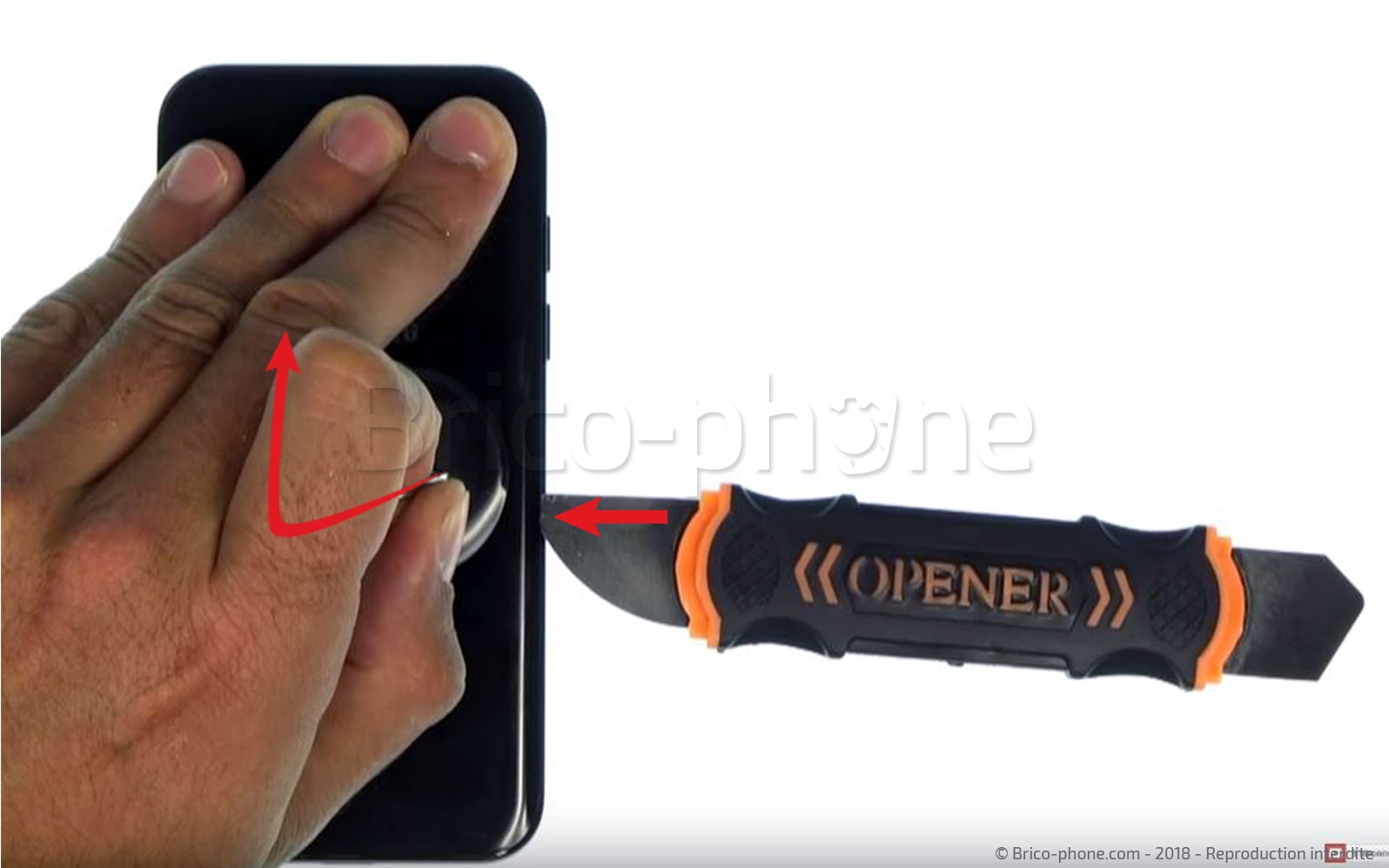 Changement de vitre arrière sur Galaxy A3 2017 photo 1