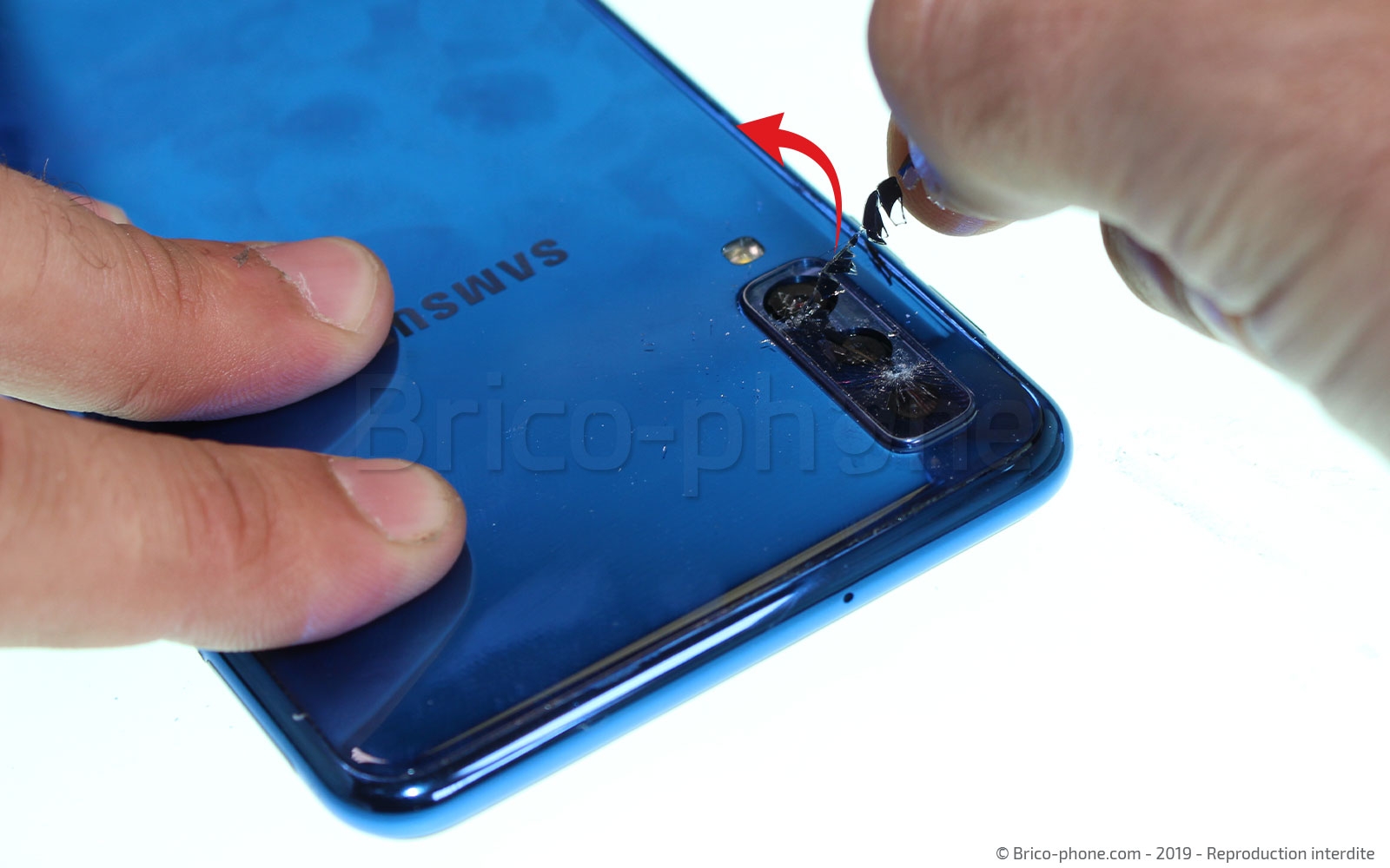 Tutoriel générique pour le remplacement d'une lentille de caméra arrière photo 3