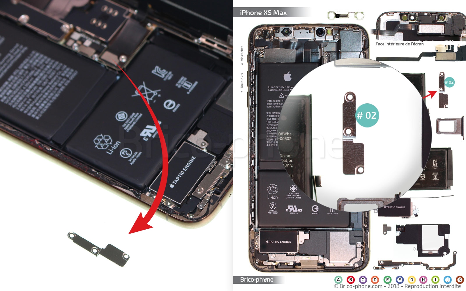 Démontage complet sur iPhone XS Max photo 3